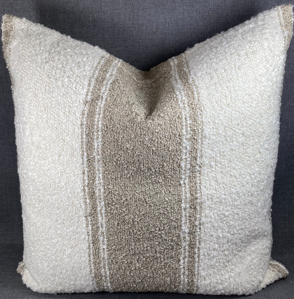 Luxury Square Pillow - 24" x 24" - Mackinac- Truffle