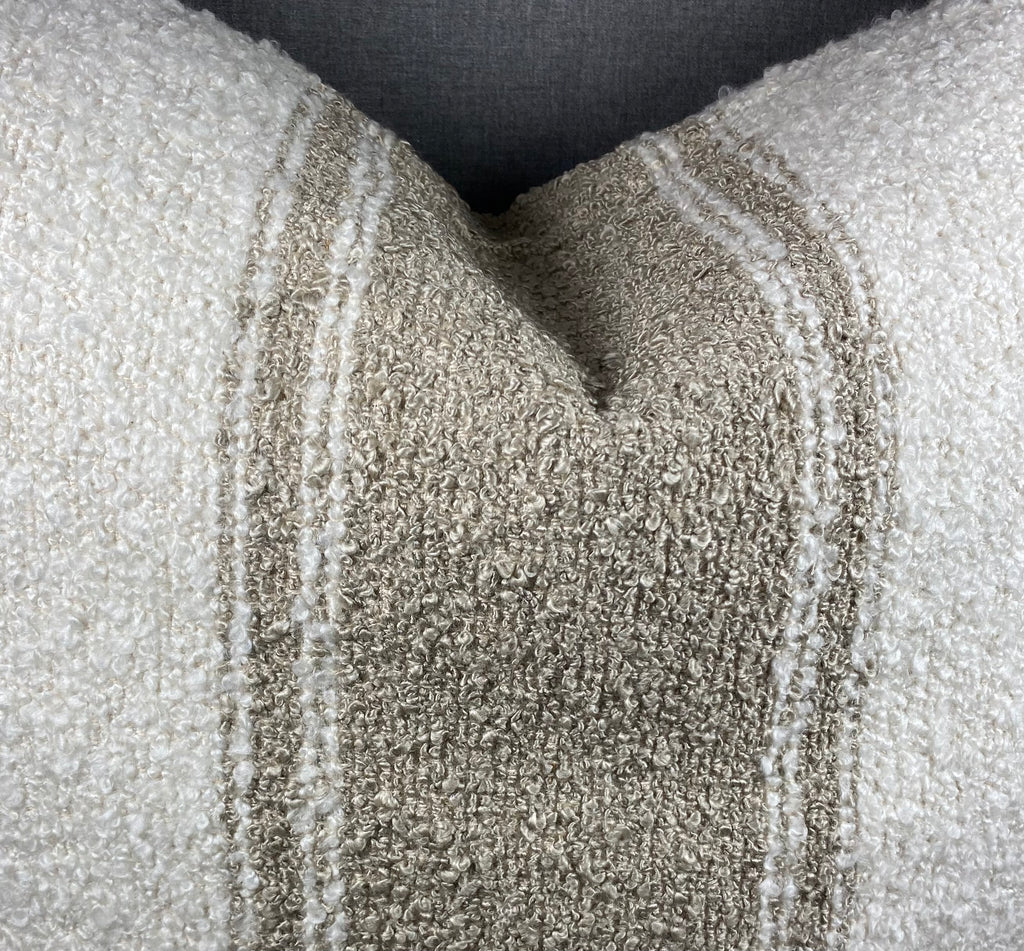 Luxury Square Pillow - 24" x 24" - Mackinac- Truffle