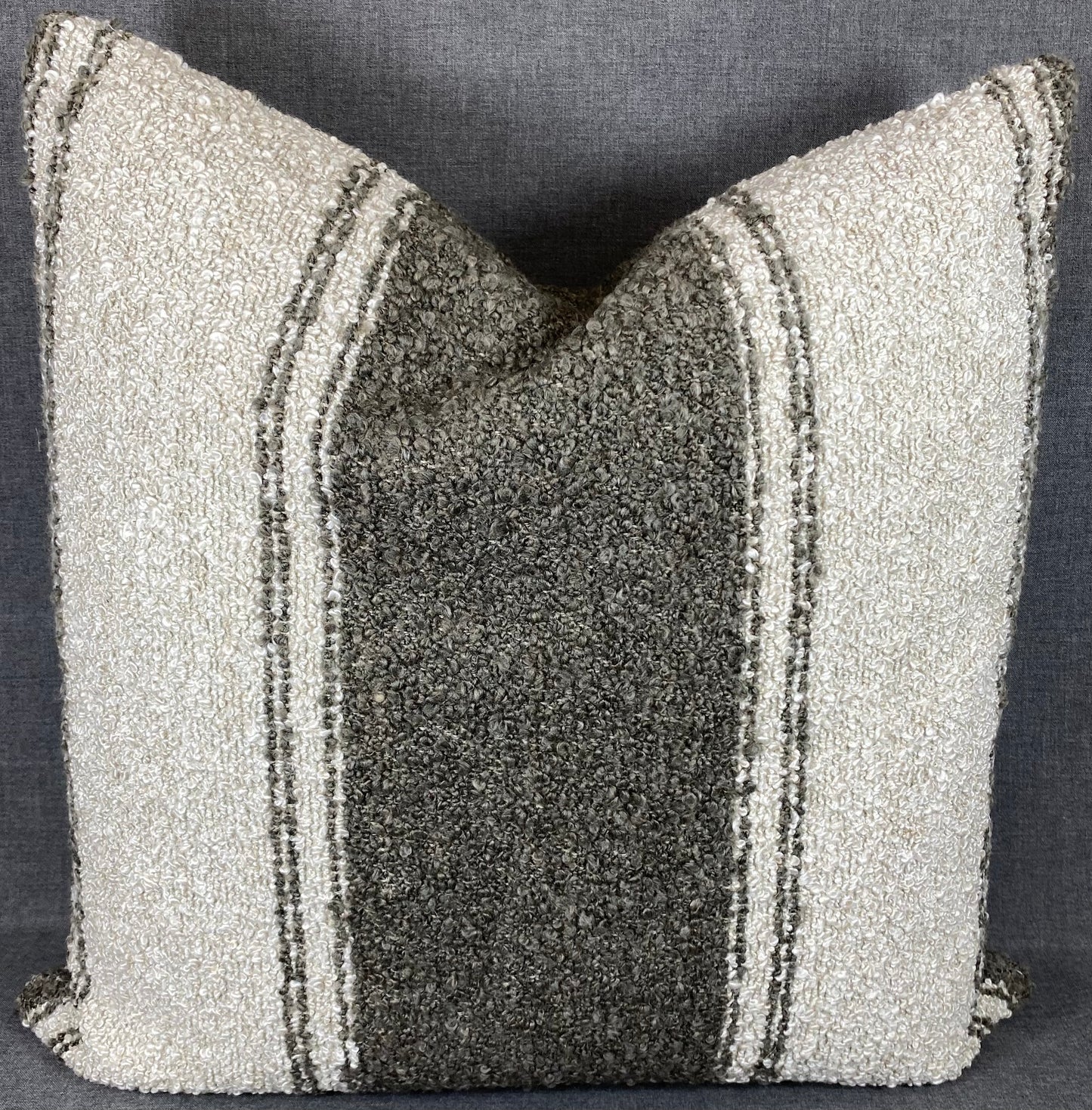 Luxury Square Pillow - 24" x 24" - Mackinac-Ecru