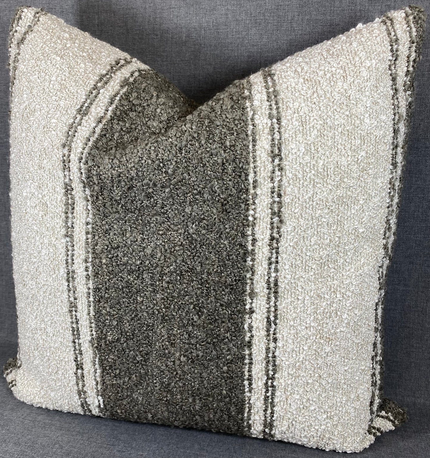 Luxury Square Pillow - 24" x 24" - Mackinac-Ecru