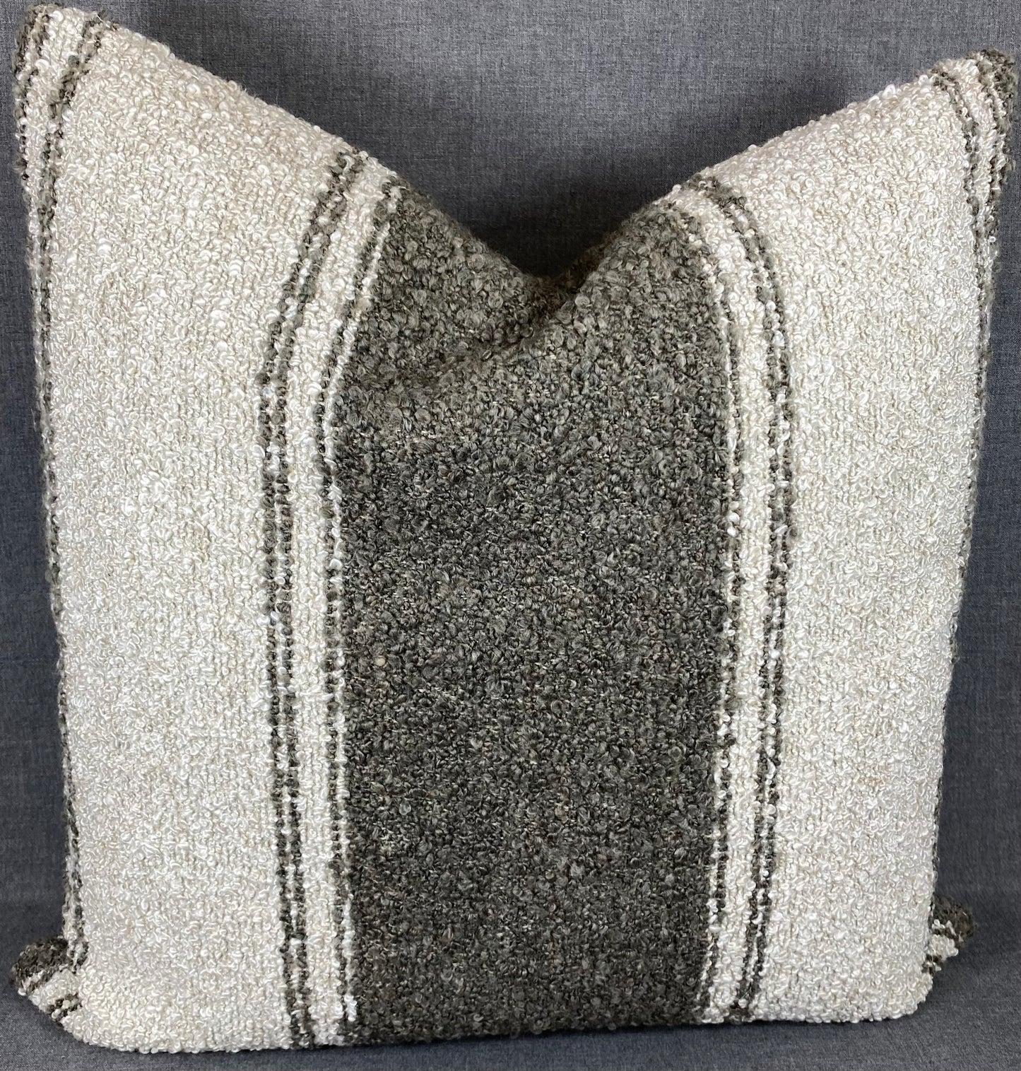Luxury Square Pillow - 24" x 24" - Mackinac-Ecru