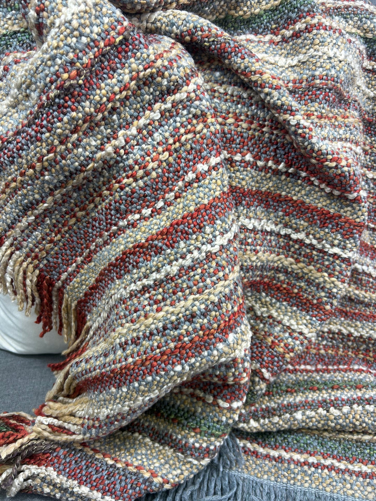 Luxury Knit Throw - 45" x 70" - Asheville Autumn ; Bulky Knit Throw