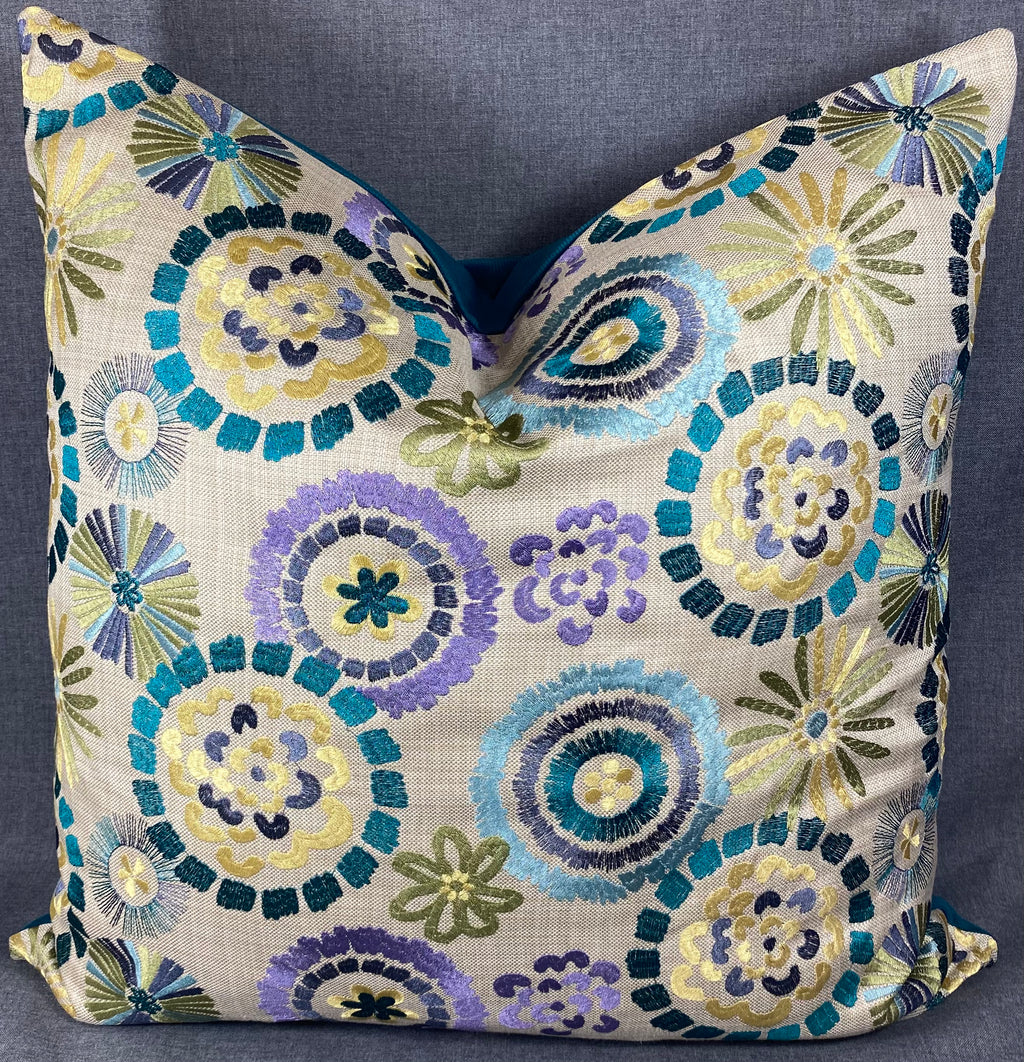 Luxury Pillow 24” x 24” - Spring Flowers