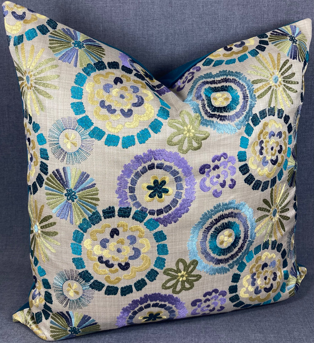 Luxury Pillow 24” x 24” - Spring Flowers