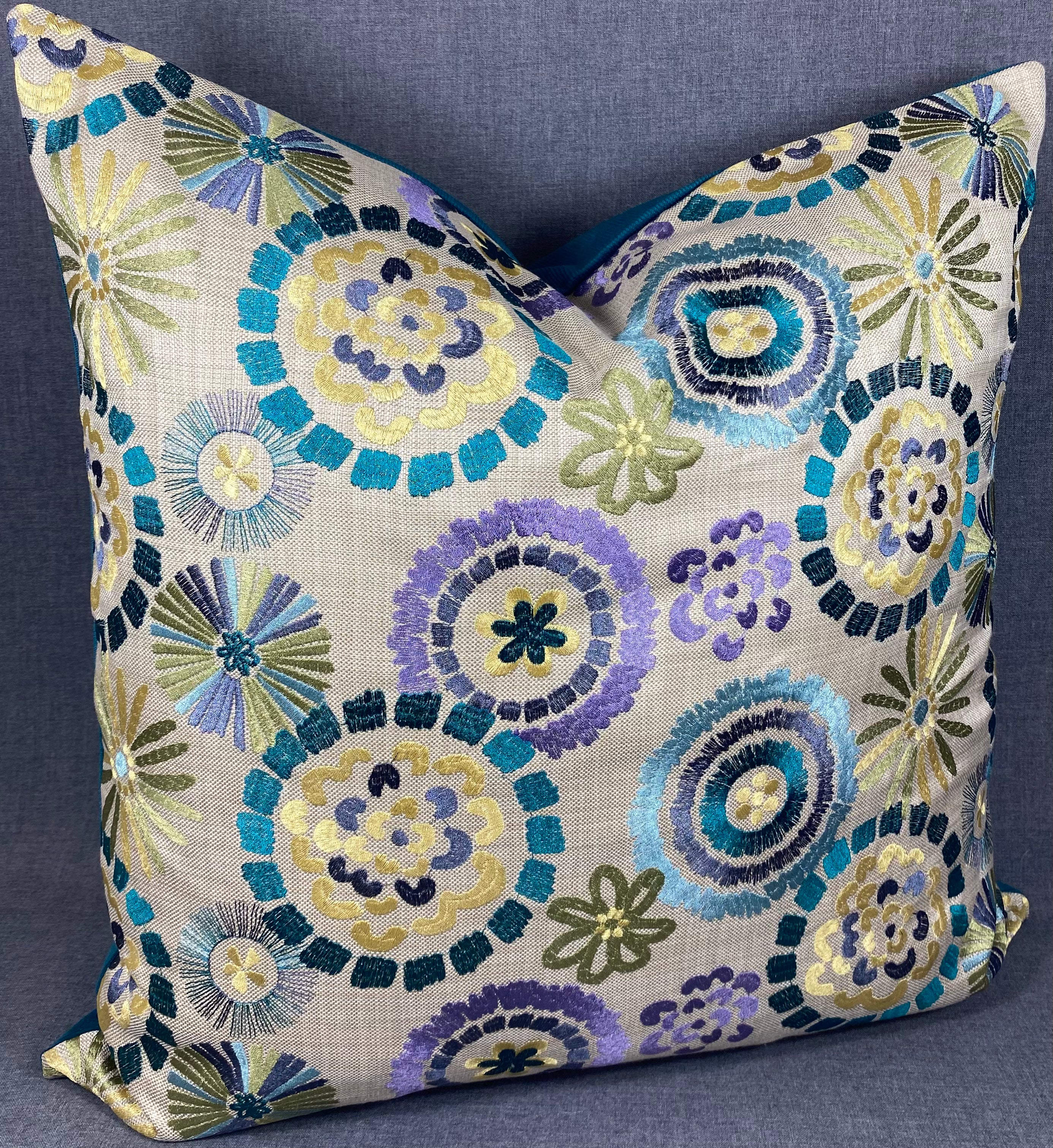 Luxury Pillow 24” x 24” - Spring Flowers