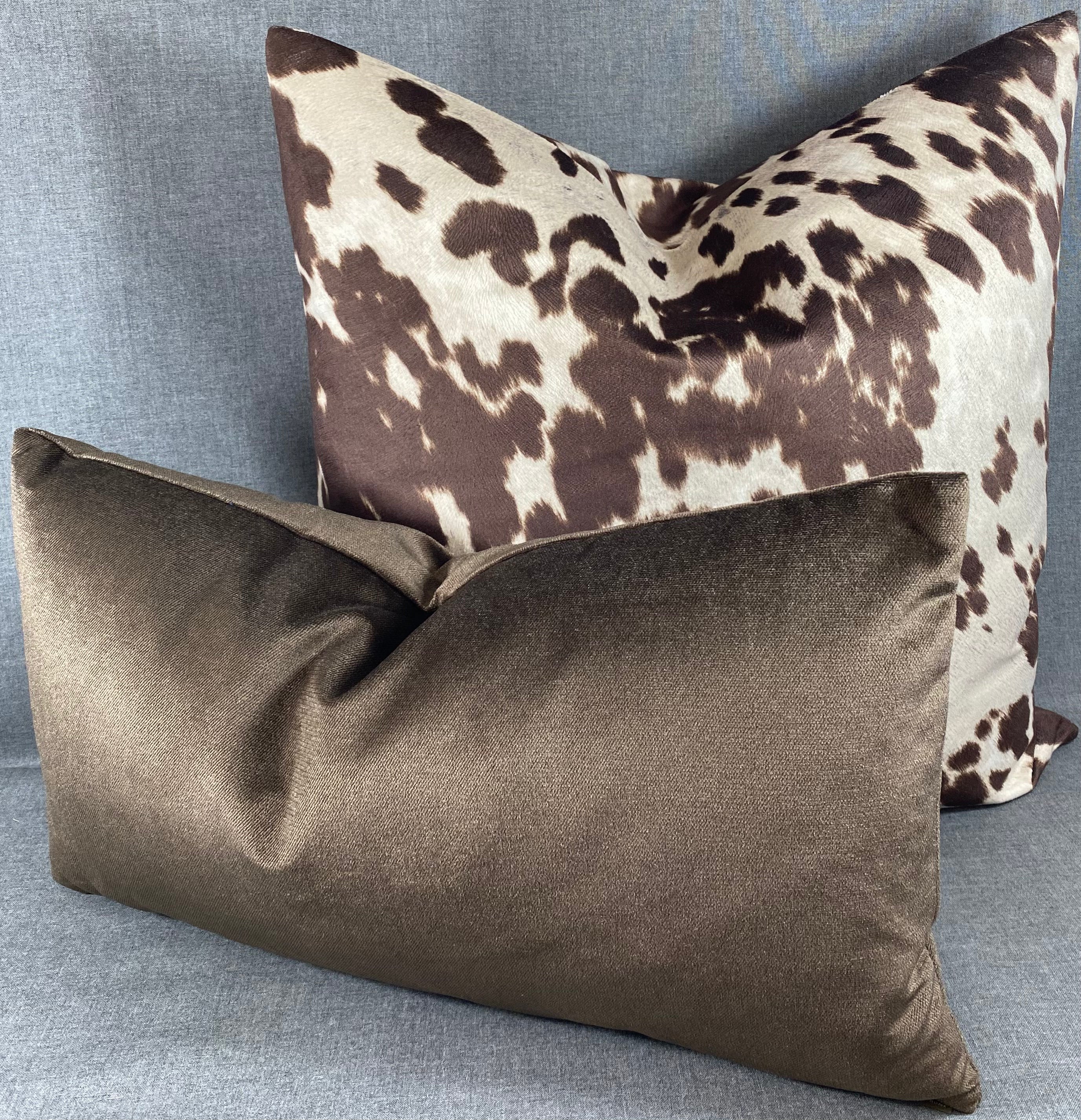 Luxury Lumbar Pillow - 24" x 14"- Belvedere Espresso