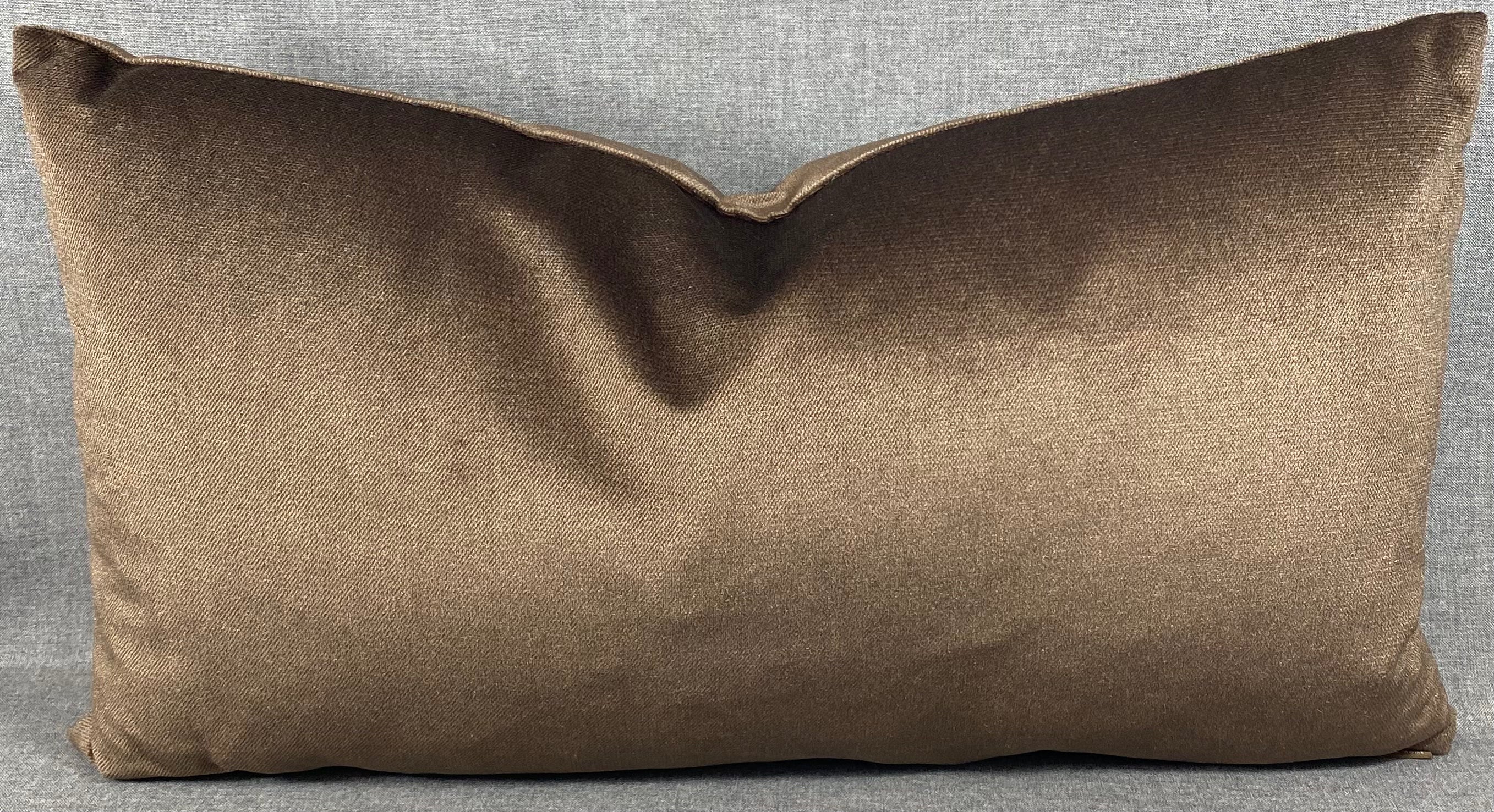 Luxury Lumbar Pillow - 24" x 14"- Belvedere Espresso