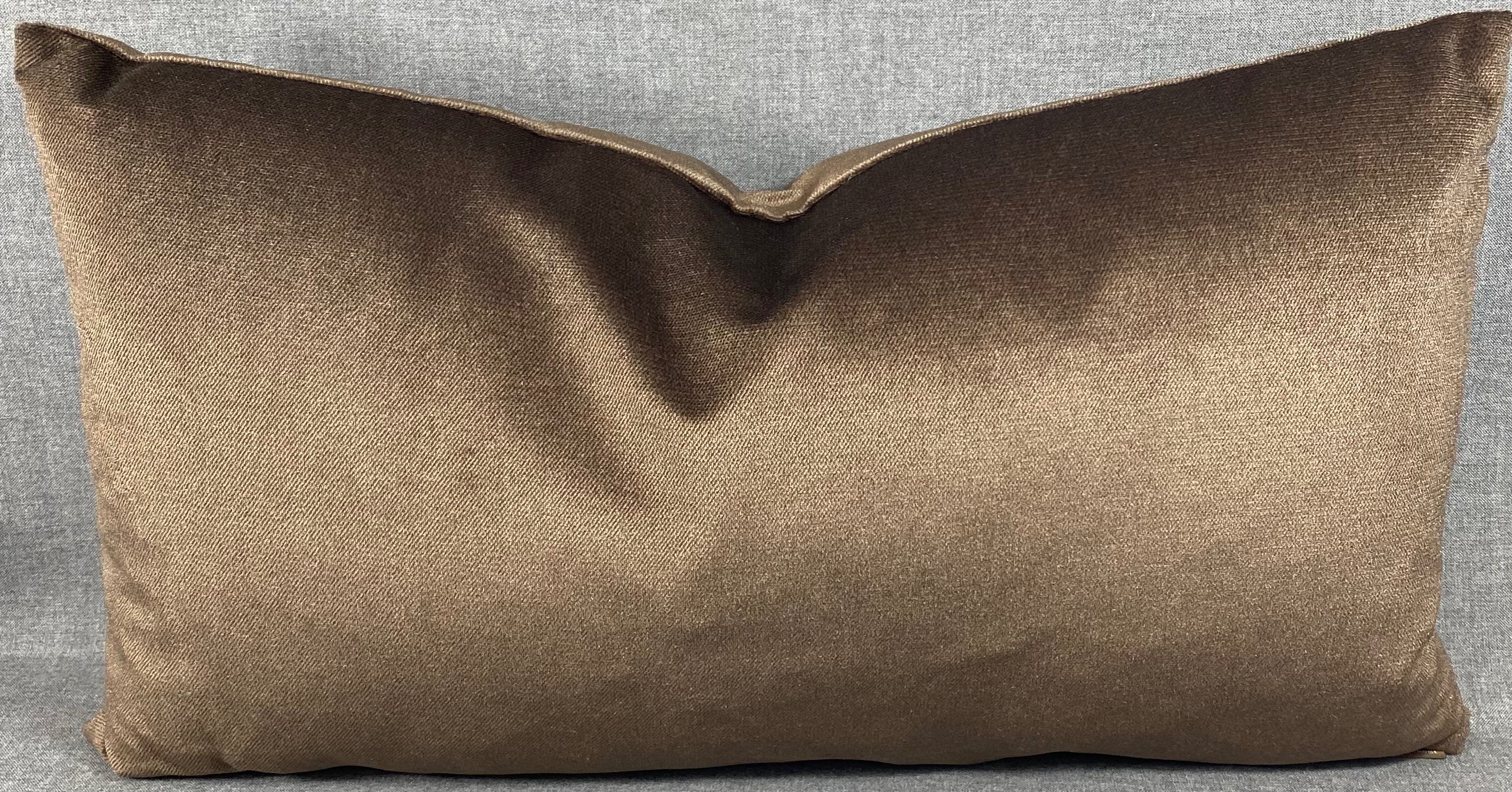 Luxury Lumbar Pillow - 24" x 14"- Belvedere Espresso