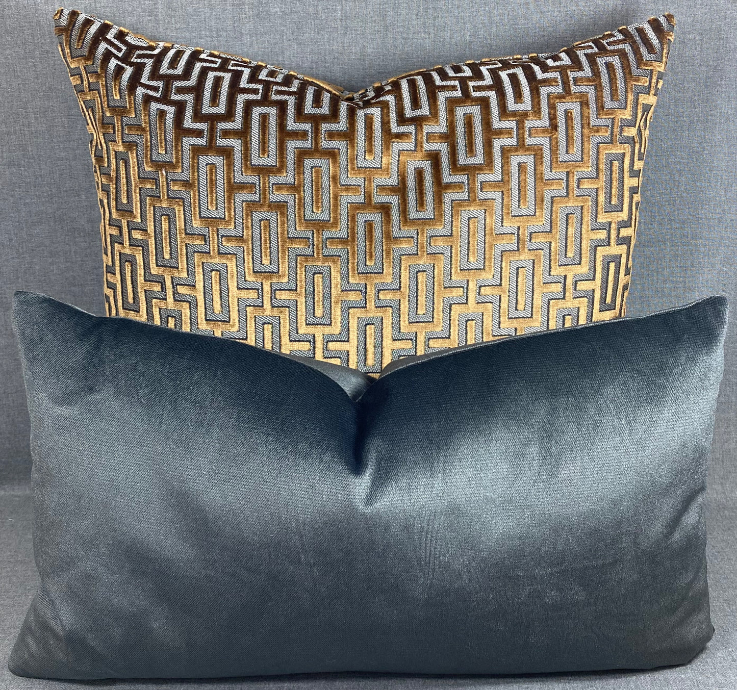 Luxury Lumbar Pillow - 24” x 14” - Belvedere Charcoal