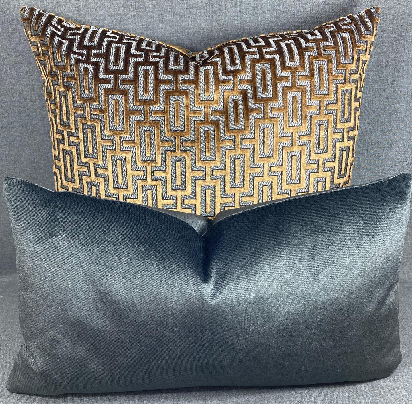 Luxury Lumbar Pillow - 24” x 14” - Belvedere Charcoal
