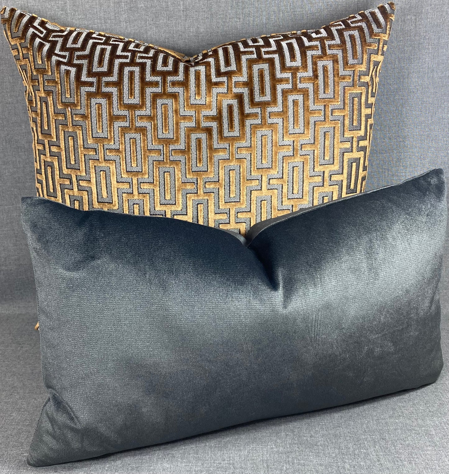 Luxury Lumbar Pillow - 24” x 14” - Belvedere Charcoal