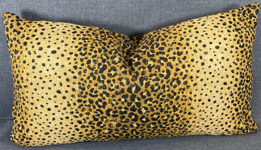 Luxury Lumbar Pillow - 24" x 14" - Nala Saffron