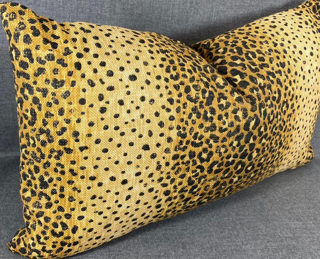 Luxury Lumbar Pillow - 24" x 14" - Nala Saffron