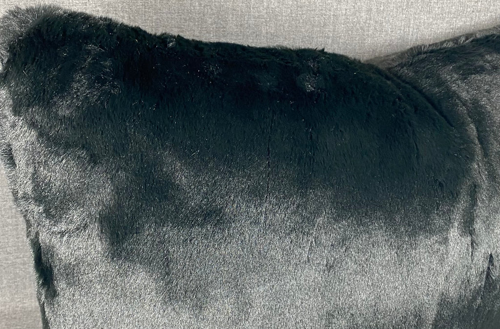 Luxury Lumbar Pillow - 24" x 14"-  Furocious Black