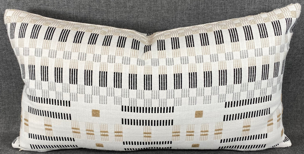 Luxury Outdoor Lumbar Pillow - 22" x 12" - Modern Drift