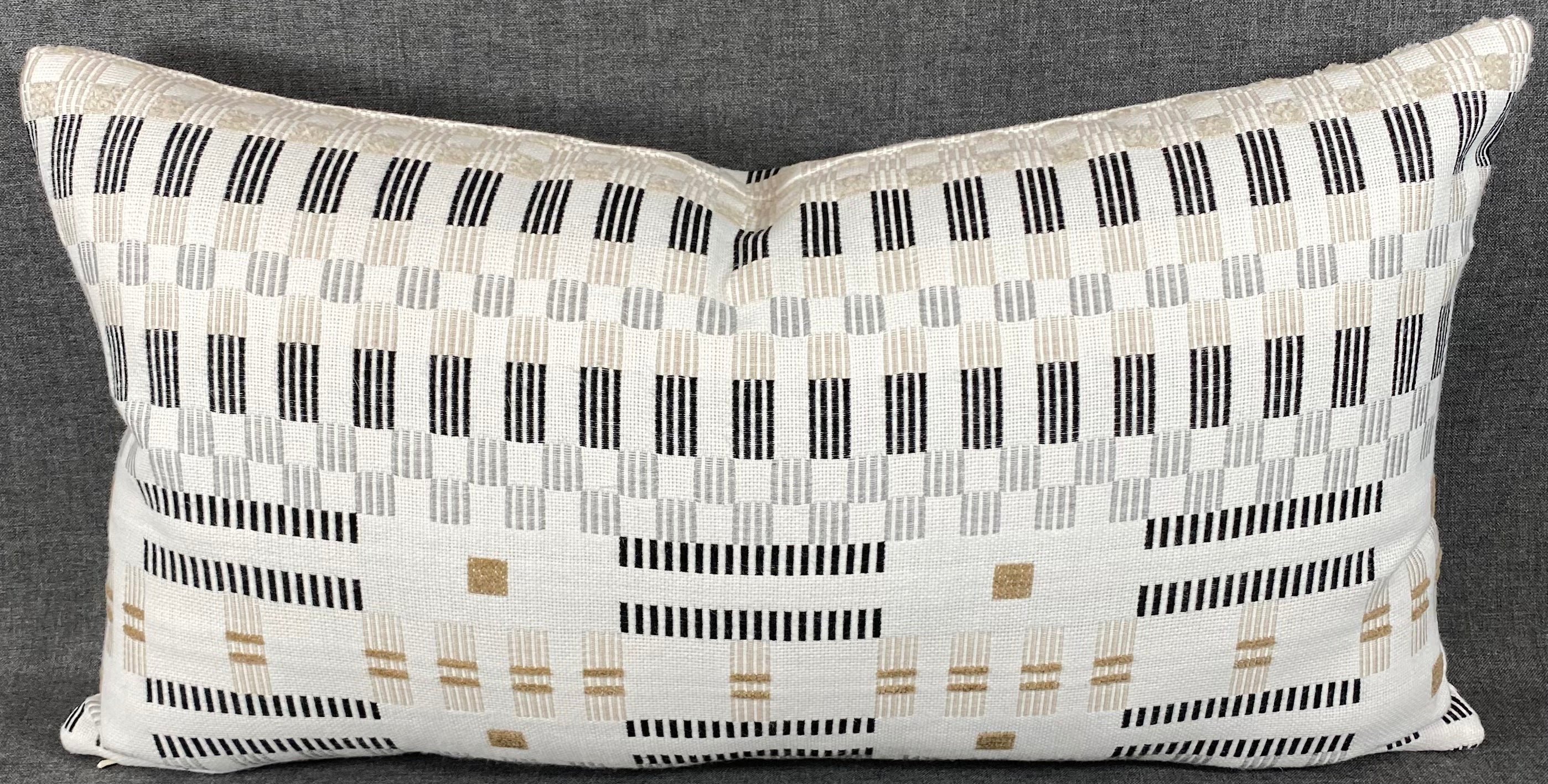 Luxury Outdoor Lumbar Pillow - 22" x 12" - Modern Drift