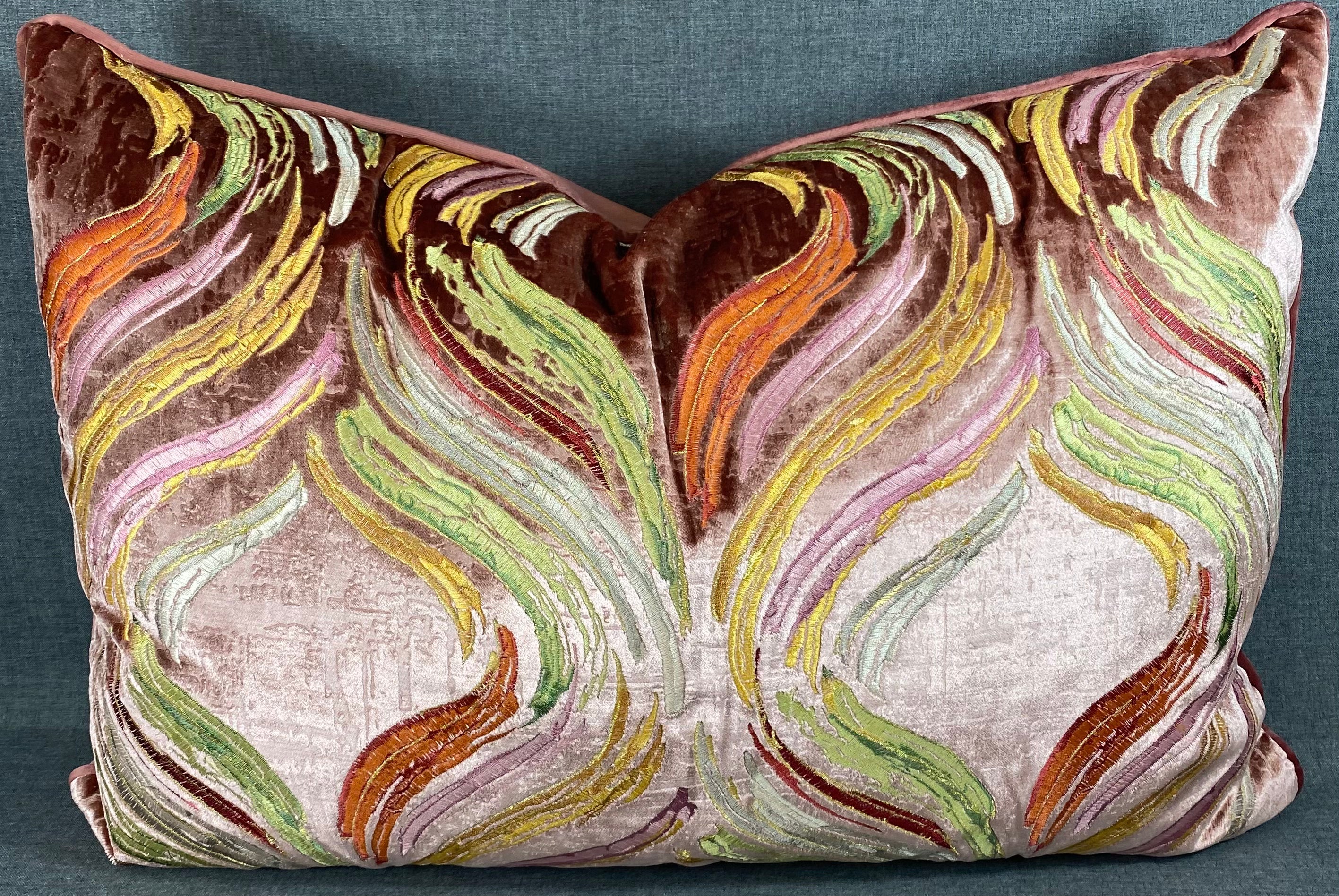 Luxury Lumbar Pillow - 24" x 18" - Rose Fiesta