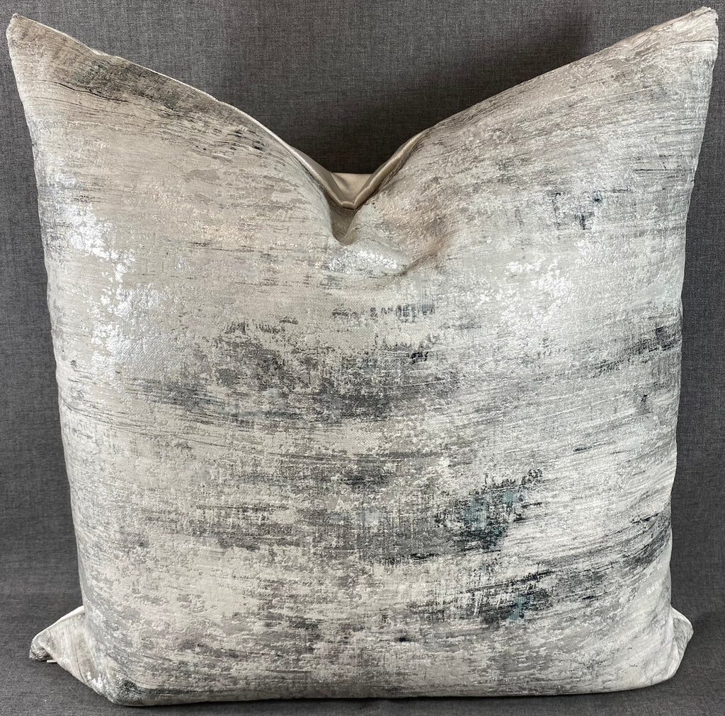 Luxury Pillow – 24" × 24" – Serston Silver