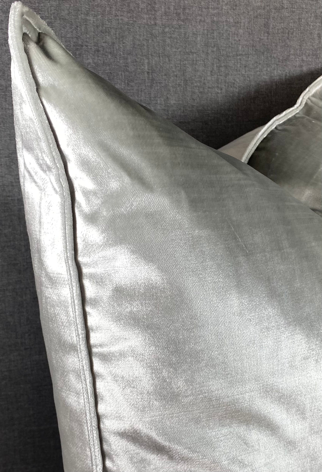 Luxury Pillow - 24" x 24"-  Iridescence Double Front Silver
