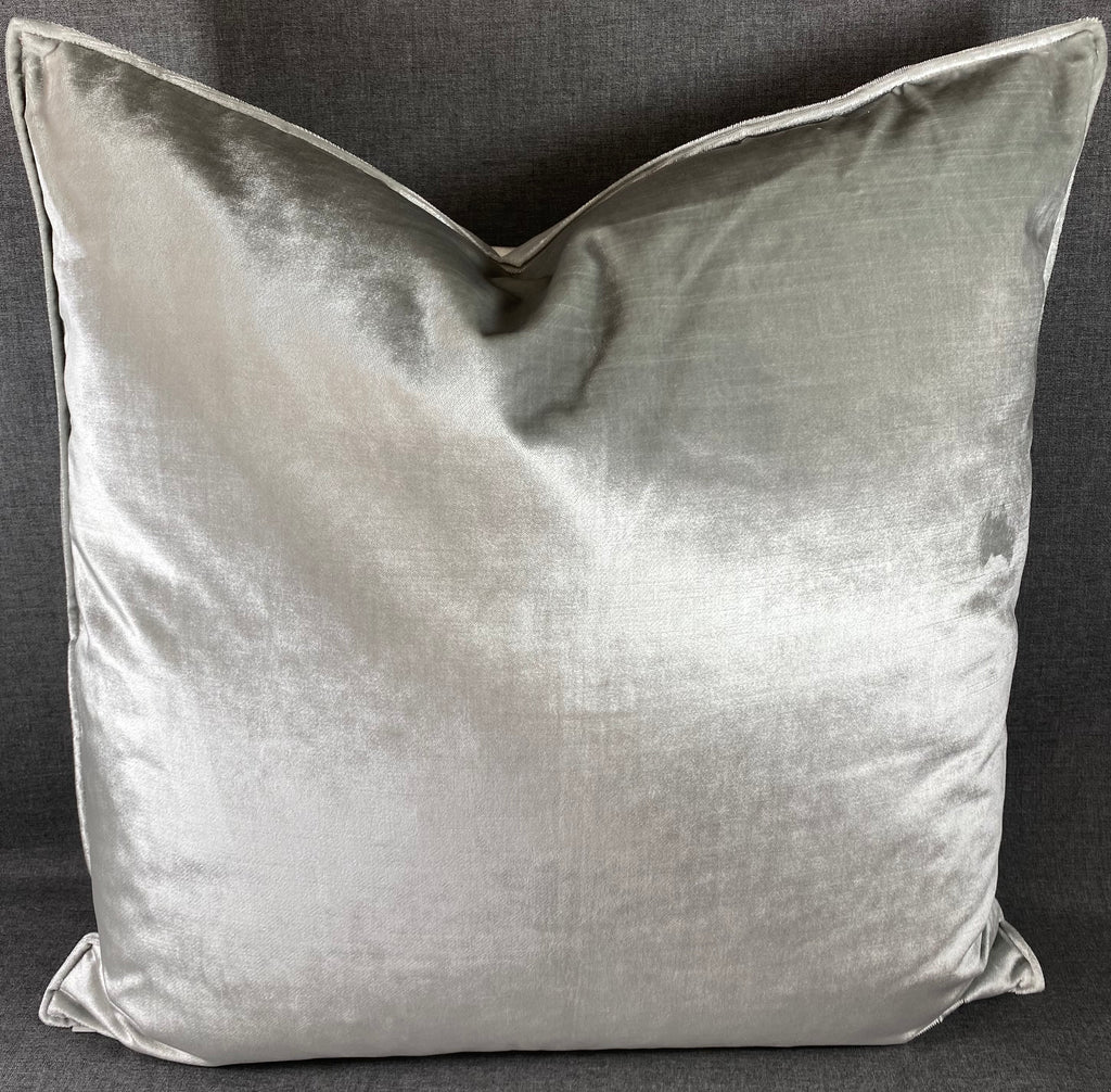 Luxury Pillow - 24" x 24"-  Iridescence Double Front Silver