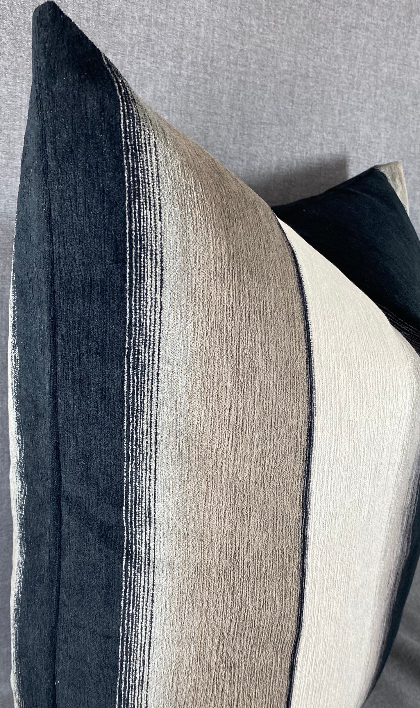 Luxury Pillow -  24" x 24" -  Kamara- Ebony