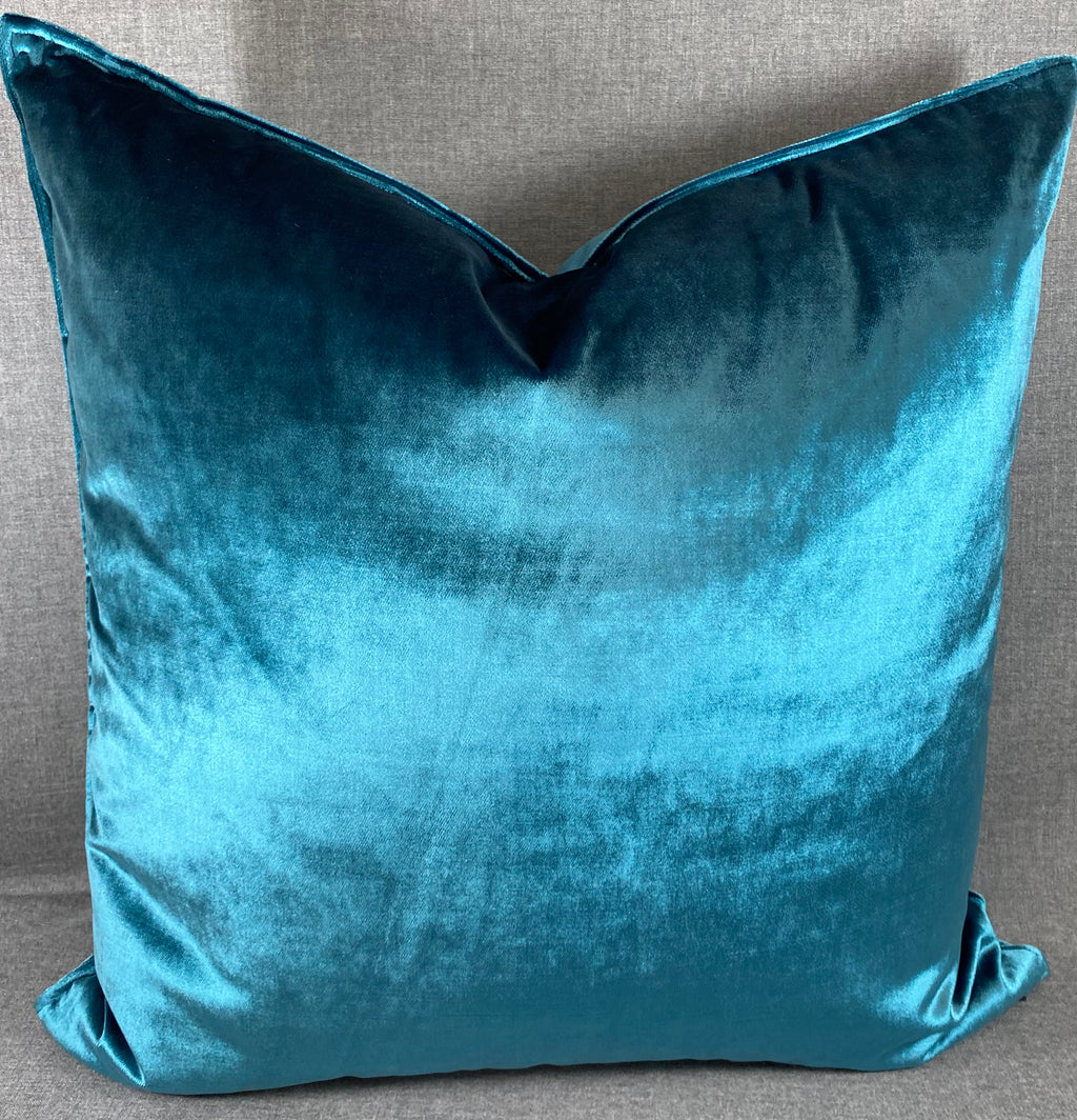 Luxury Pillow -  24" x 24" -  Iridescence Double Front Peacock