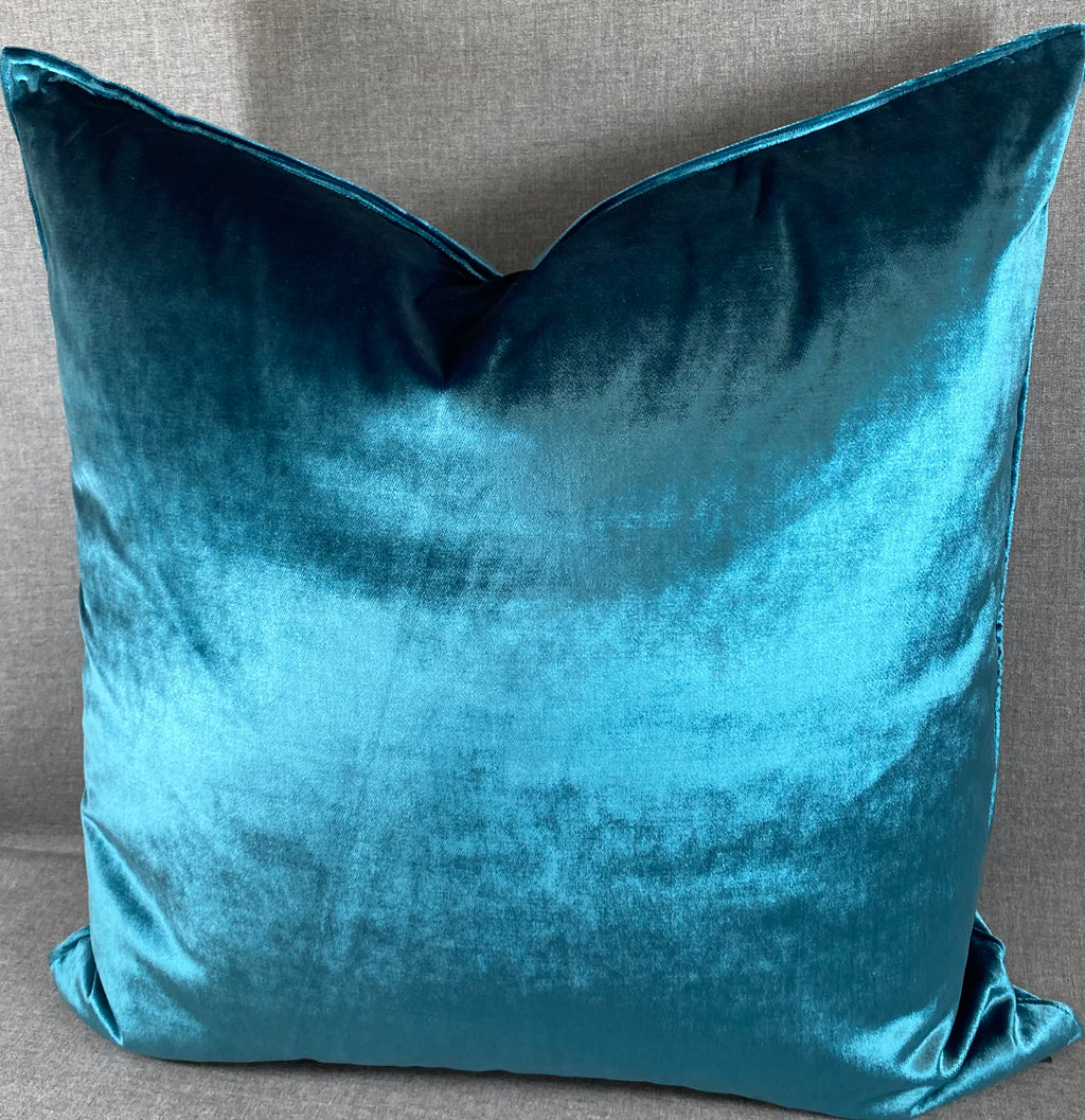 Luxury Pillow -  24" x 24" -  Iridescence Double Front Peacock