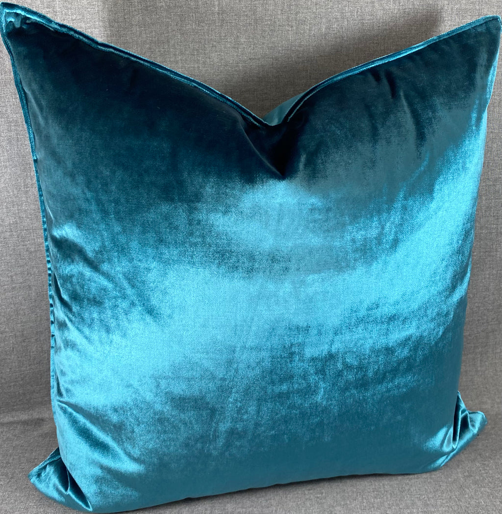 Luxury Pillow -  24" x 24" -  Iridescence Double Front Peacock