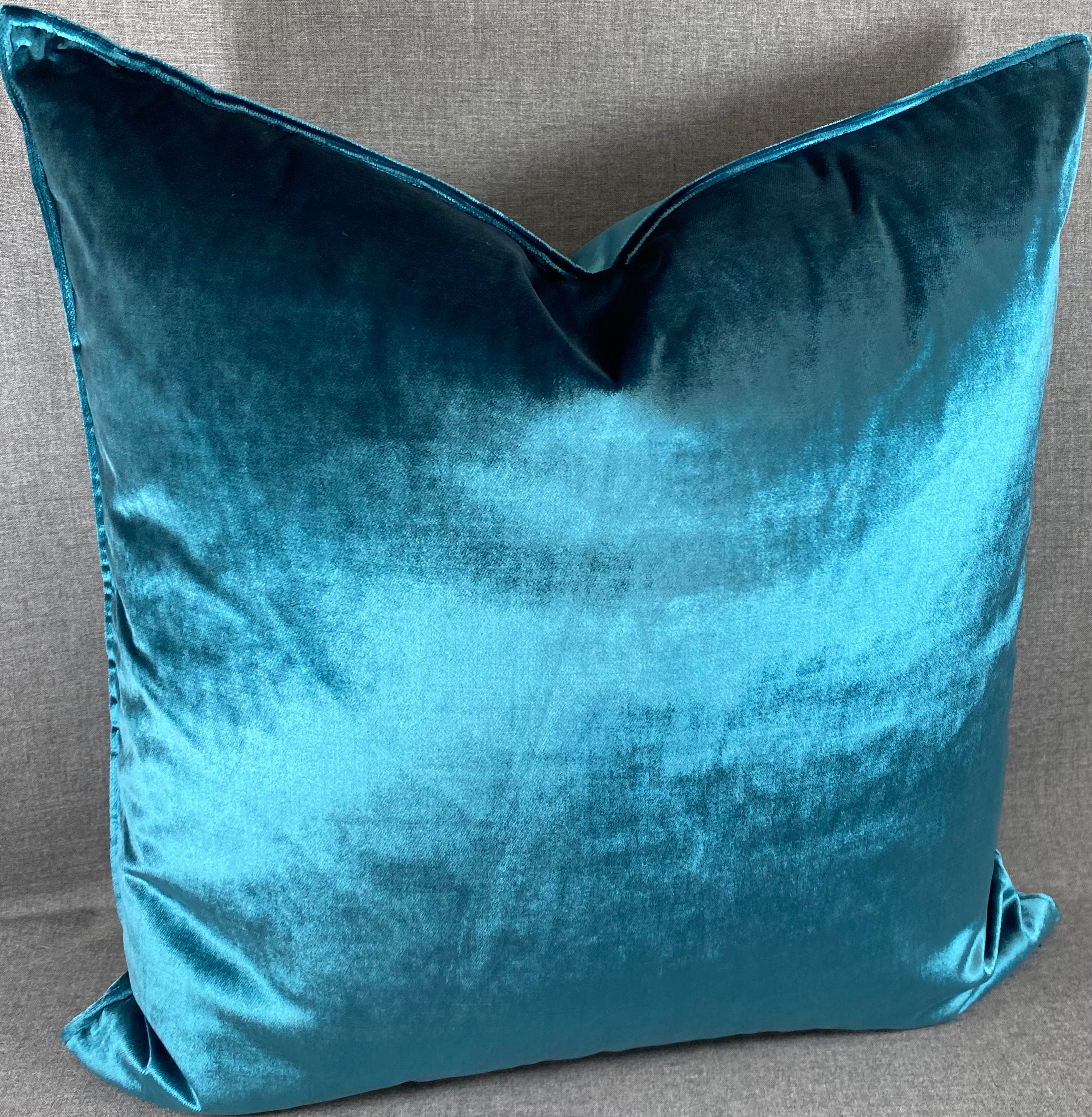 Luxury Pillow -  24" x 24" -  Iridescence Double Front Peacock