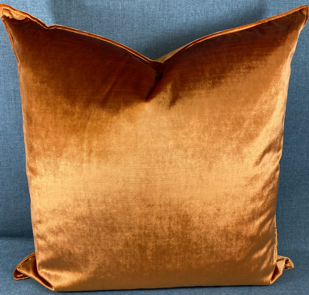 Luxury Pillow – 24" × 24" – Iridescence Double Front Orange