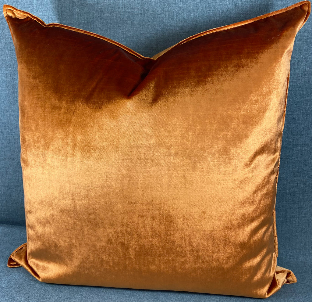 Luxury Pillow – 24" × 24" – Iridescence Double Front Orange