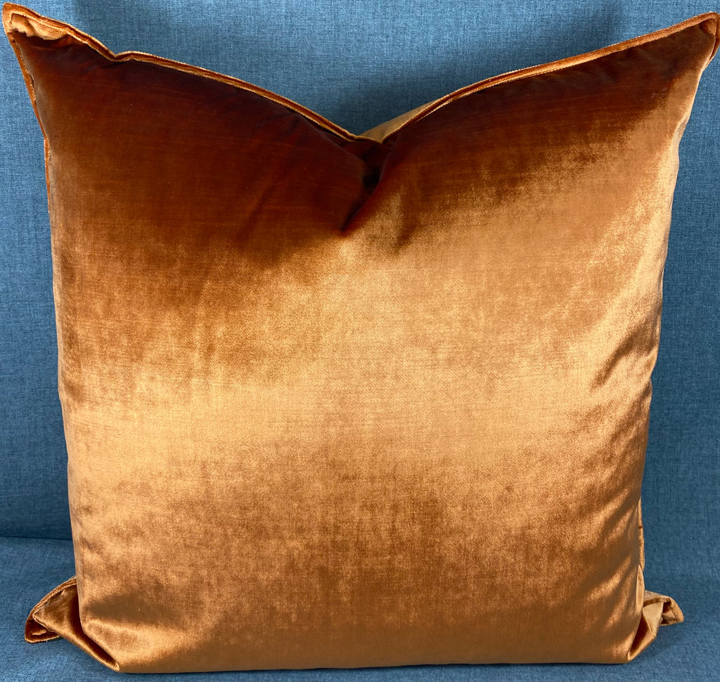Luxury Pillow – 24" × 24" – Iridescence Double Front Orange