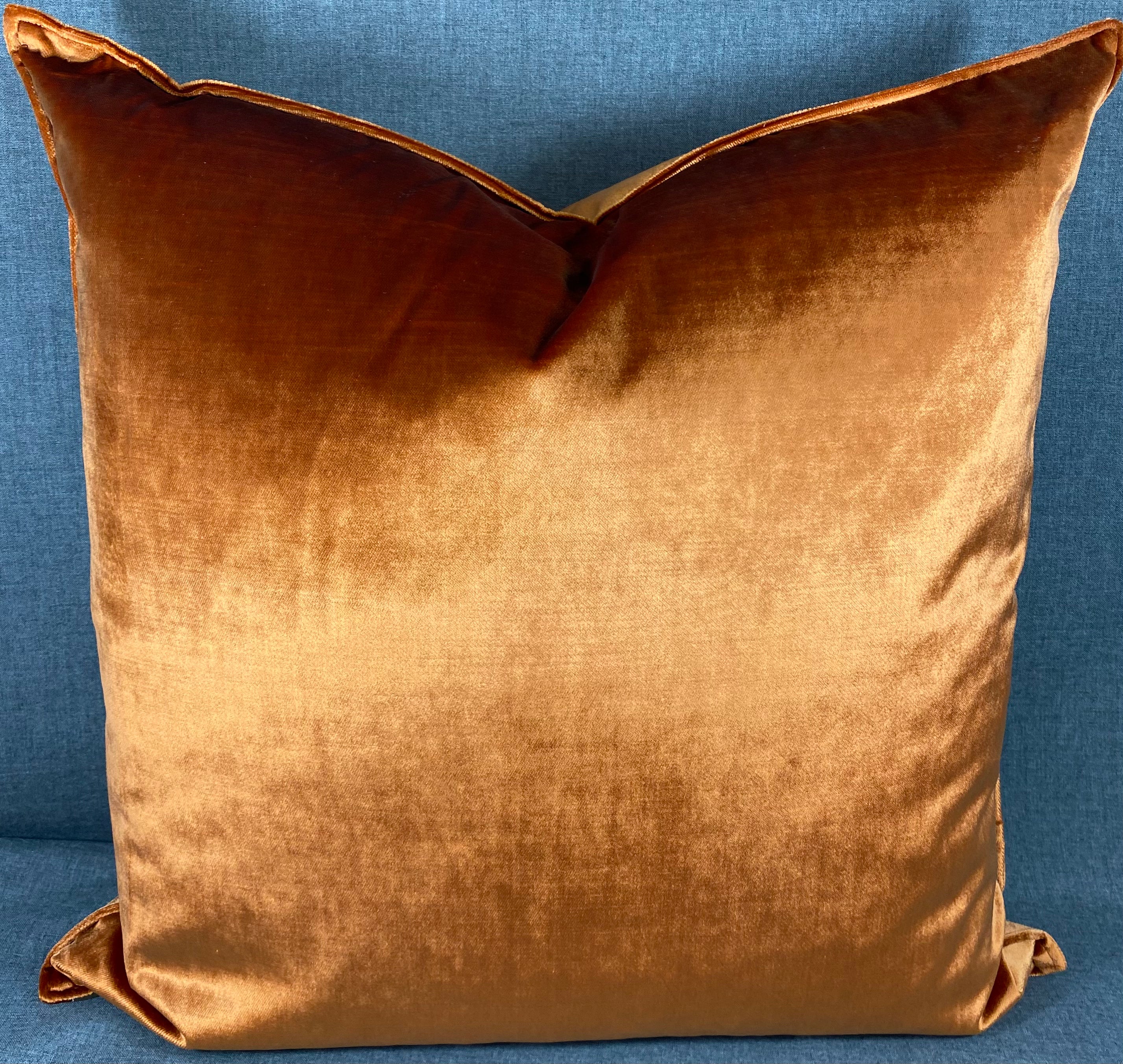 Luxury Pillow – 24" × 24" – Iridescence Double Front Orange