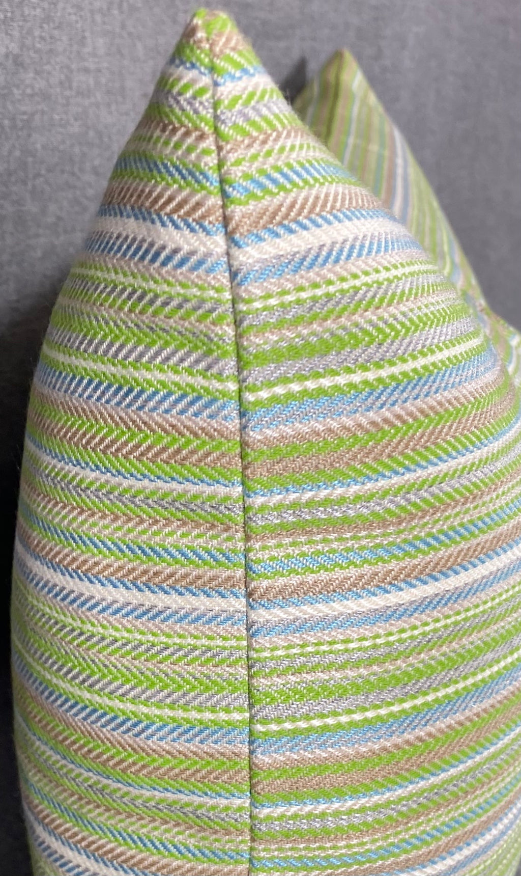 Luxury Outdoor Lumbar Pillow - 22" x 12" - Kinsley Seaweed