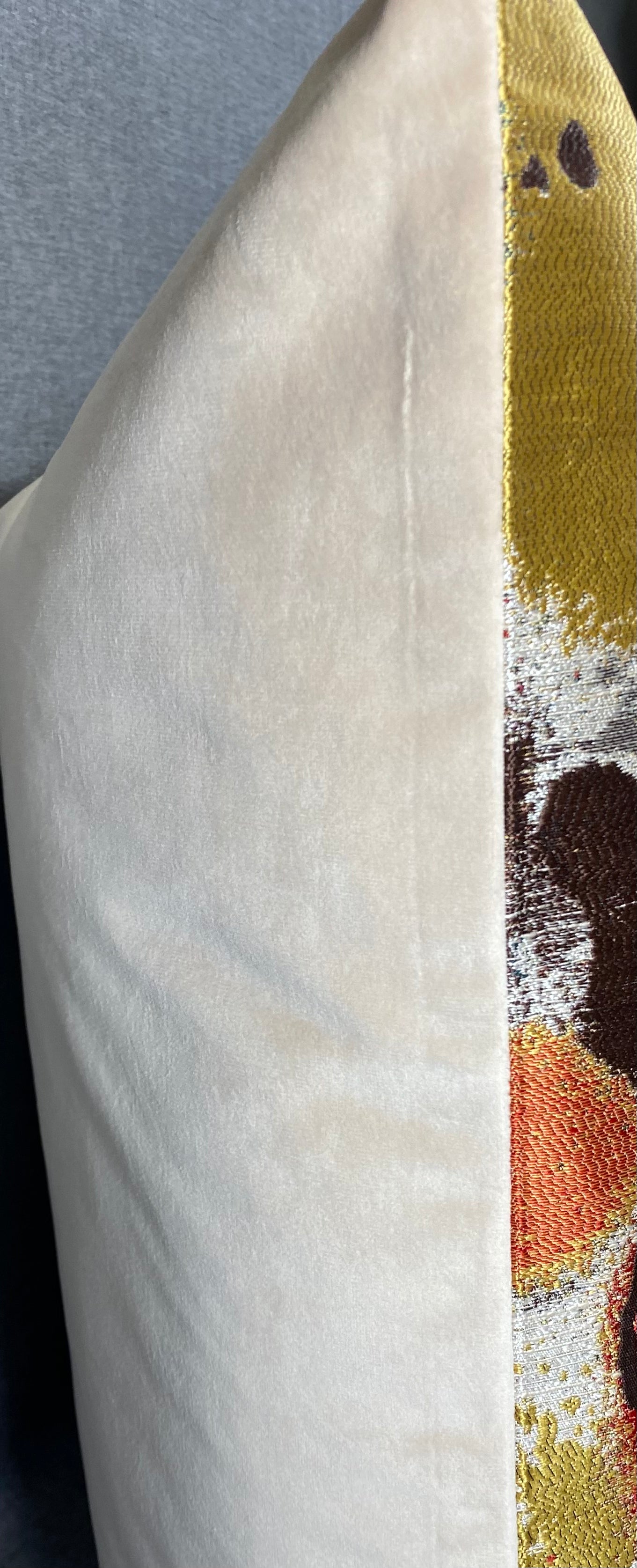 Luxury Pillow – 24" × 24" – Funfetti Red Taupe