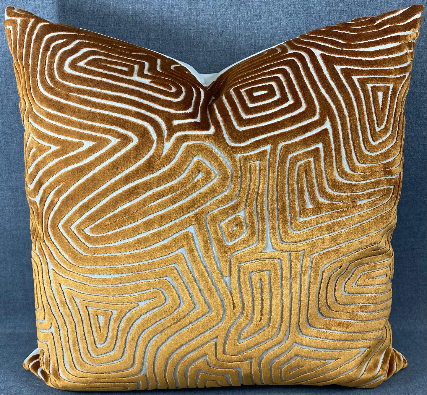 Luxury Pillow -  24" x 24" -  Vertigo Rust