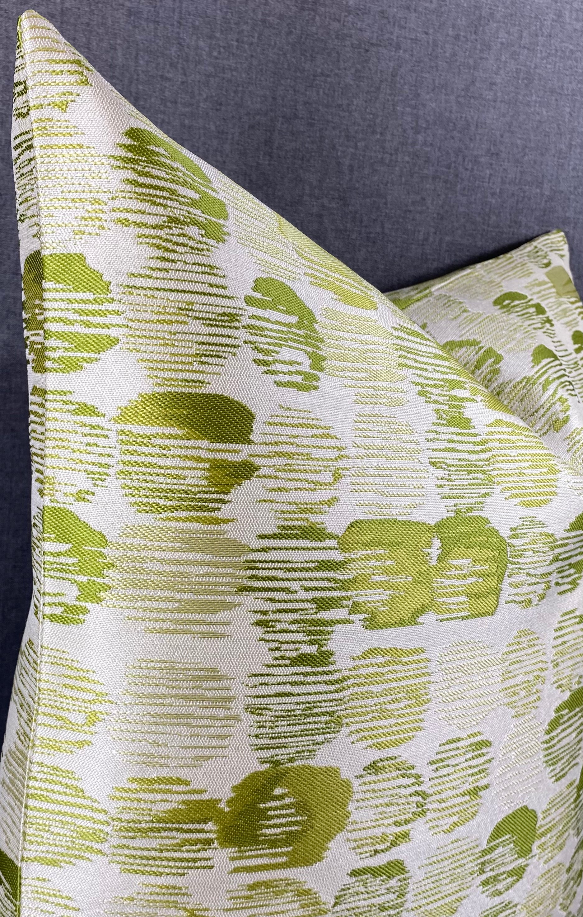 Luxury Pillow – 24" × 24" – Deepwell Lime | Modern Green Accent – Kim ...