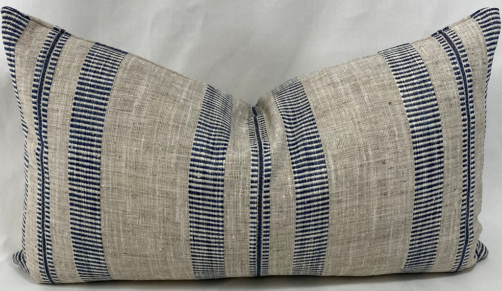 Luxury Lumbar Pillow - 24" x 14" - Double Issue Indigo