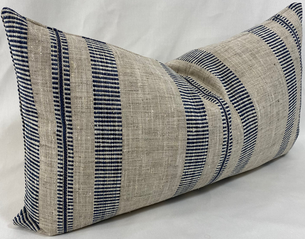 Luxury Lumbar Pillow - 24" x 14" - Double Issue Indigo