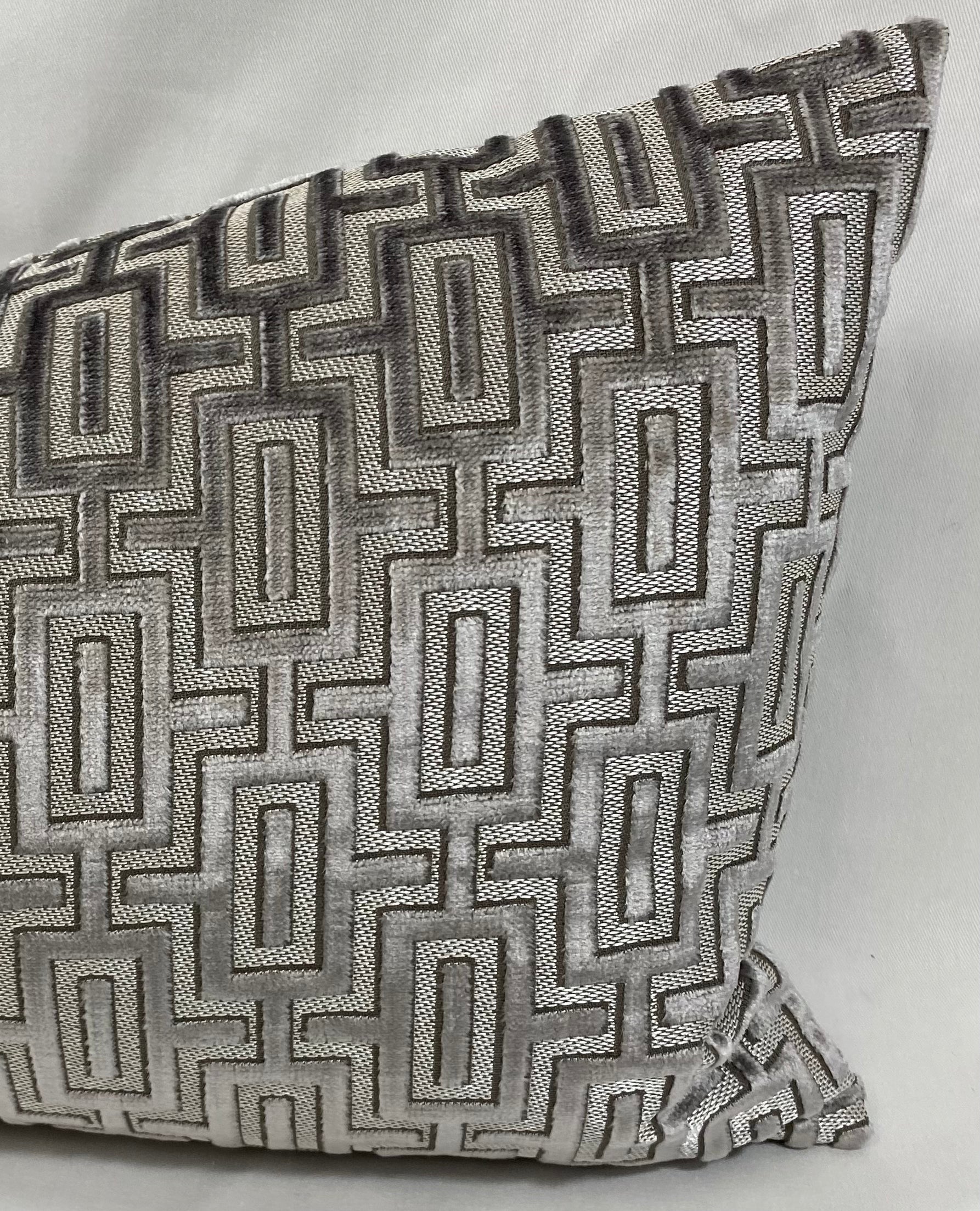 Luxury Lumbar Pillow - 24" x 14" -Bergman Nickel