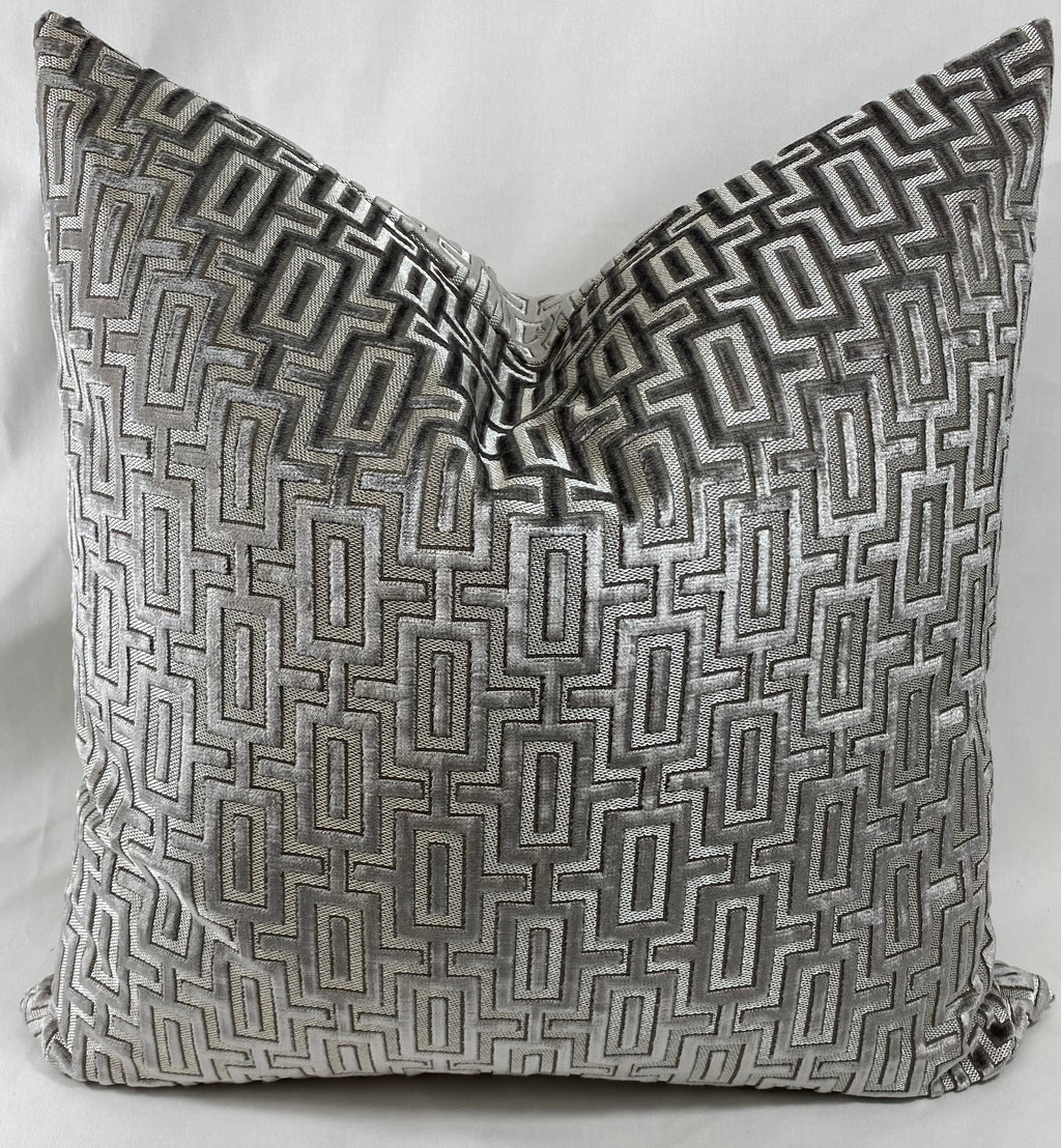 Luxury Pillow – 24" × 24" – Bergman Nickel