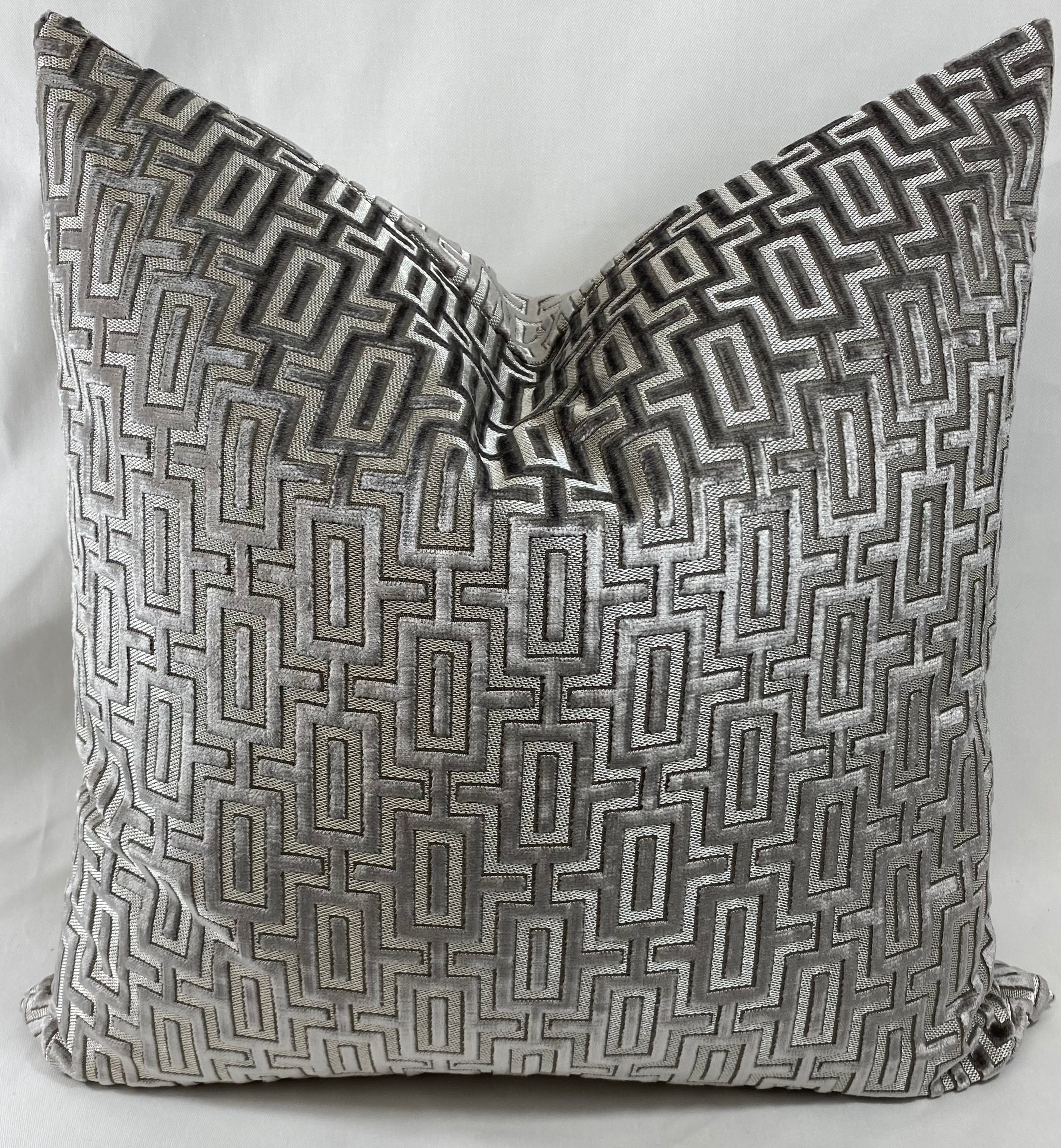 Luxury Pillow – 24" × 24" – Bergman Nickel
