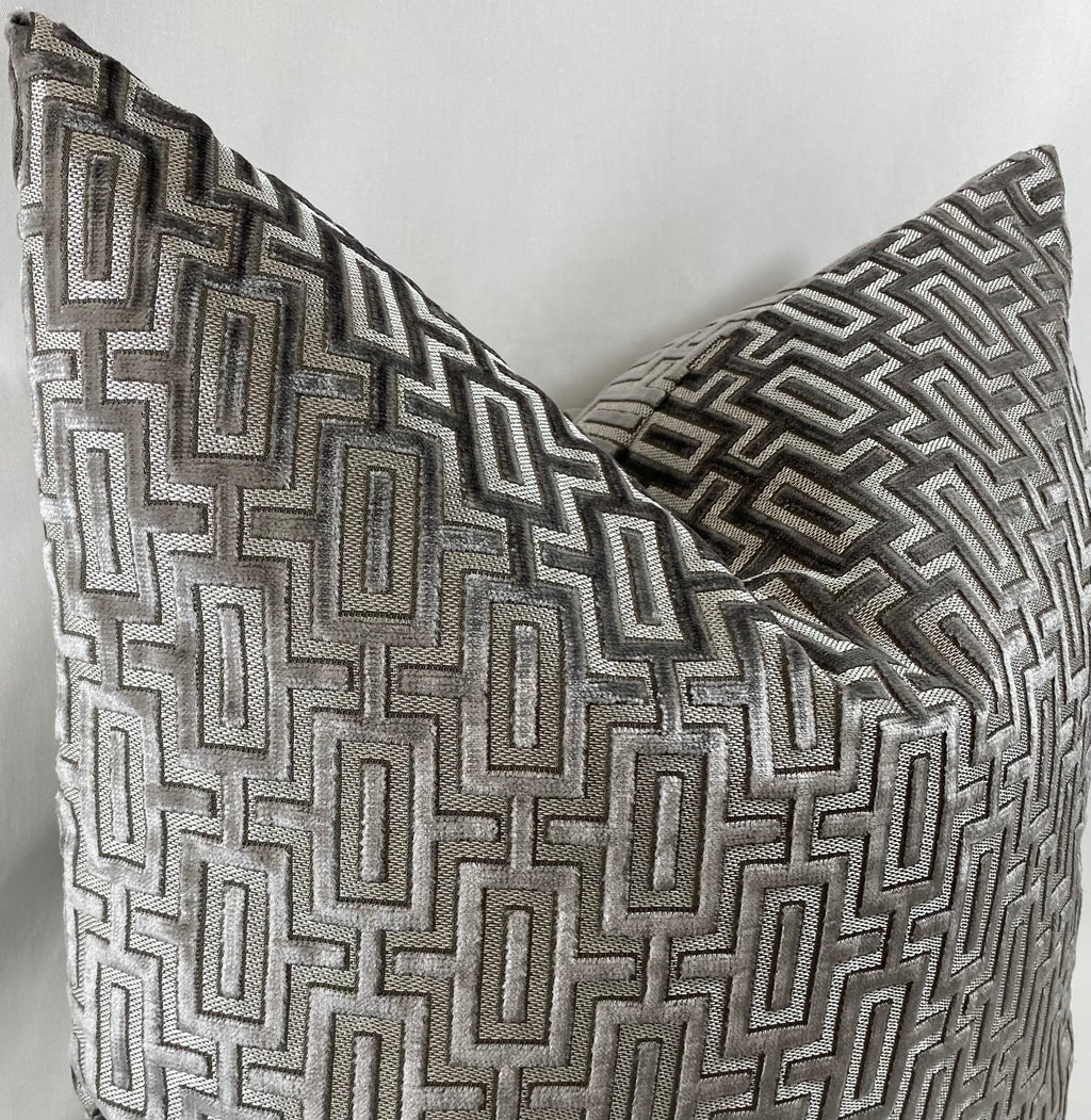 Luxury Pillow – 24" × 24" – Bergman Nickel