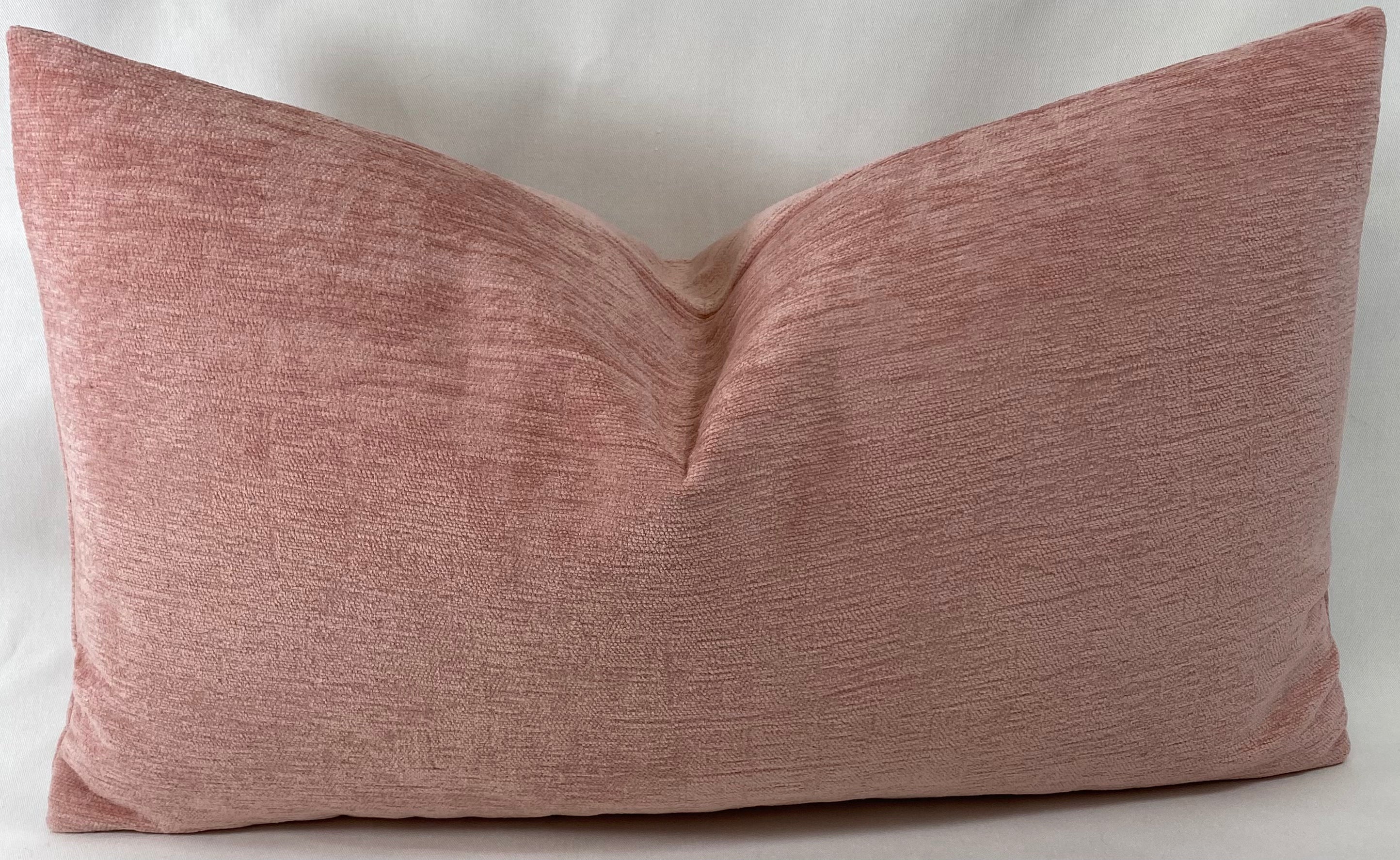 Luxury Lumbar Pillow - 24" x 14" - Blush Crush