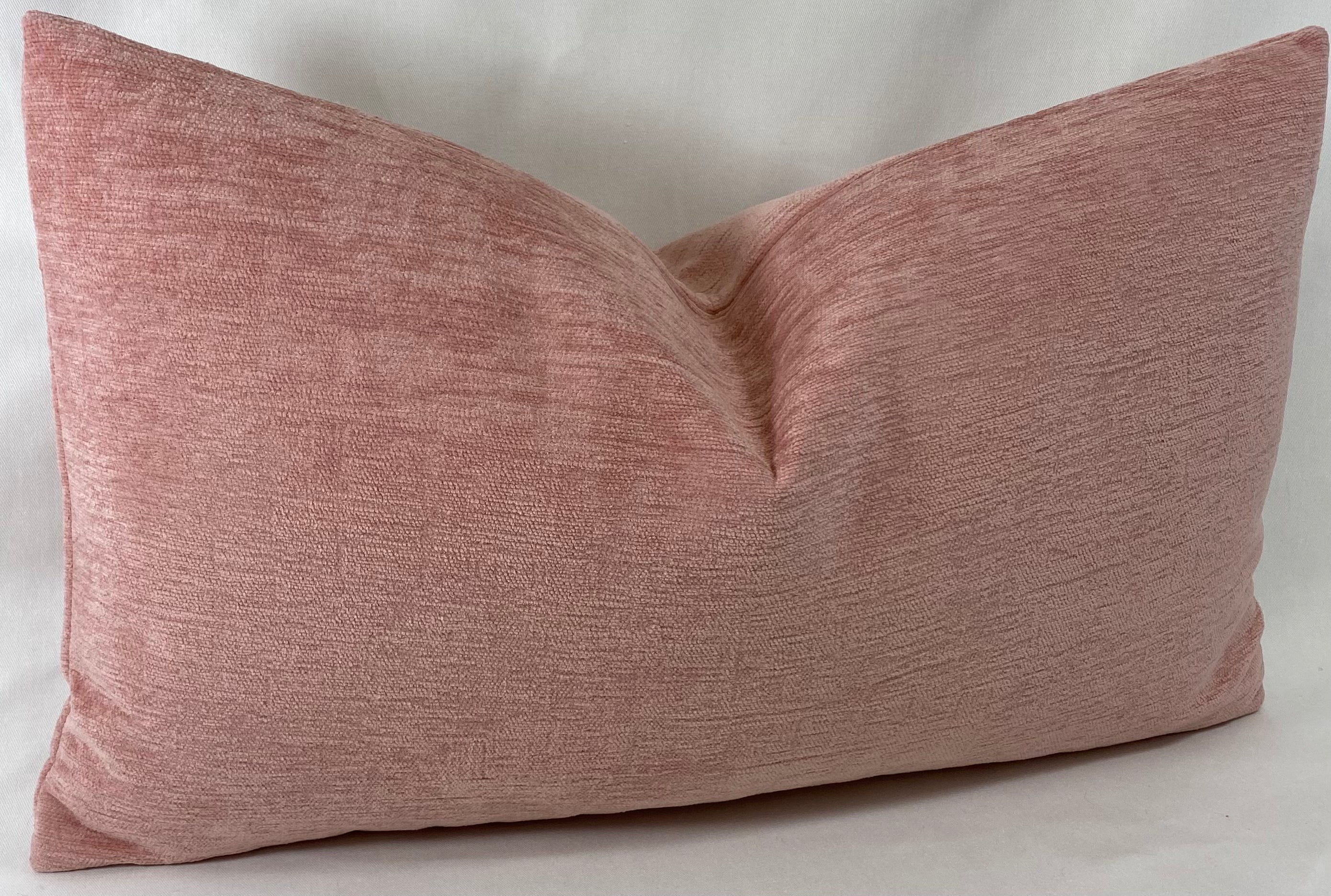 Luxury Lumbar Pillow - 24" x 14" - Blush Crush