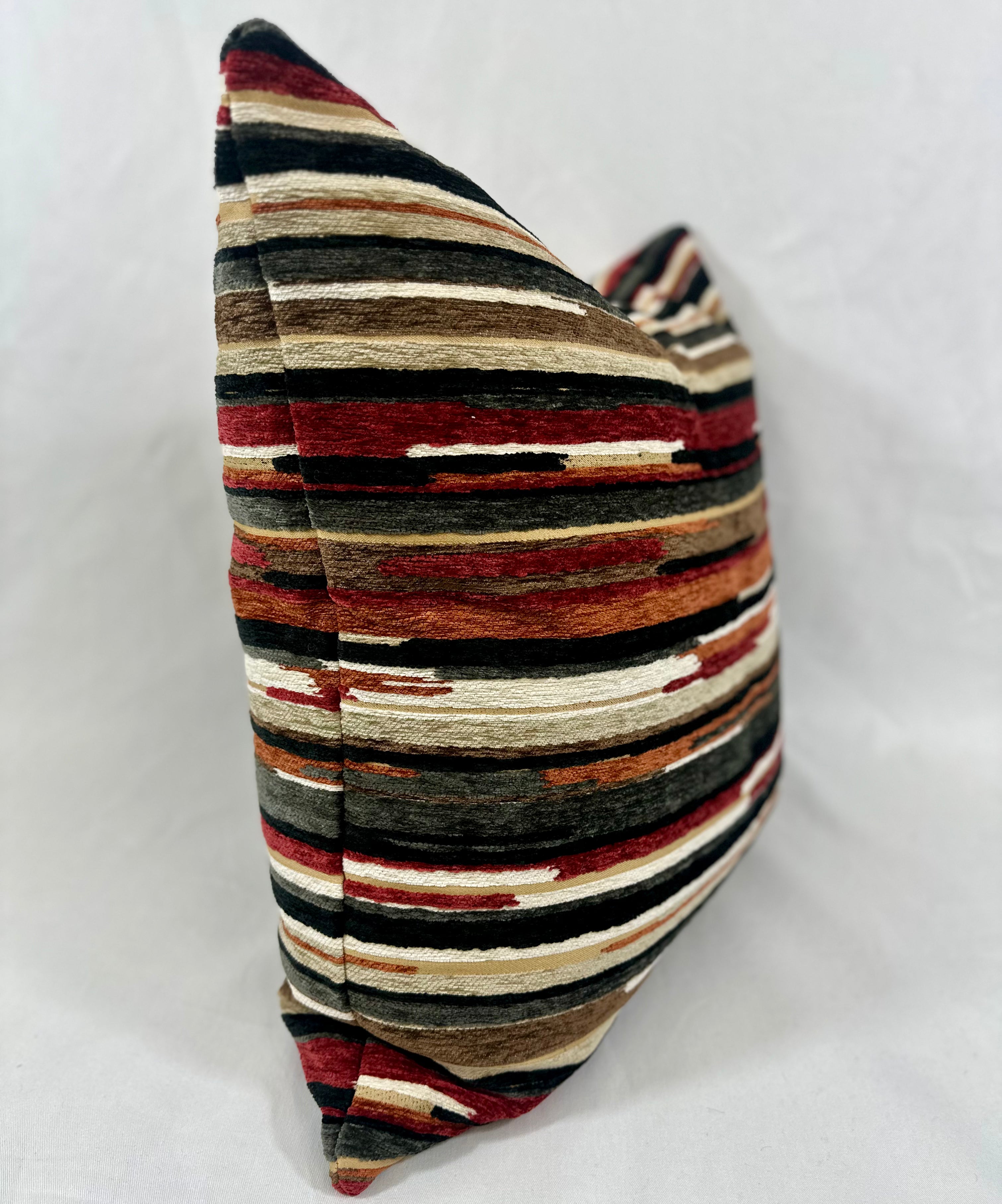 Luxury Pillow – 24" × 24" – Vivid Cayenne (Double Sided)