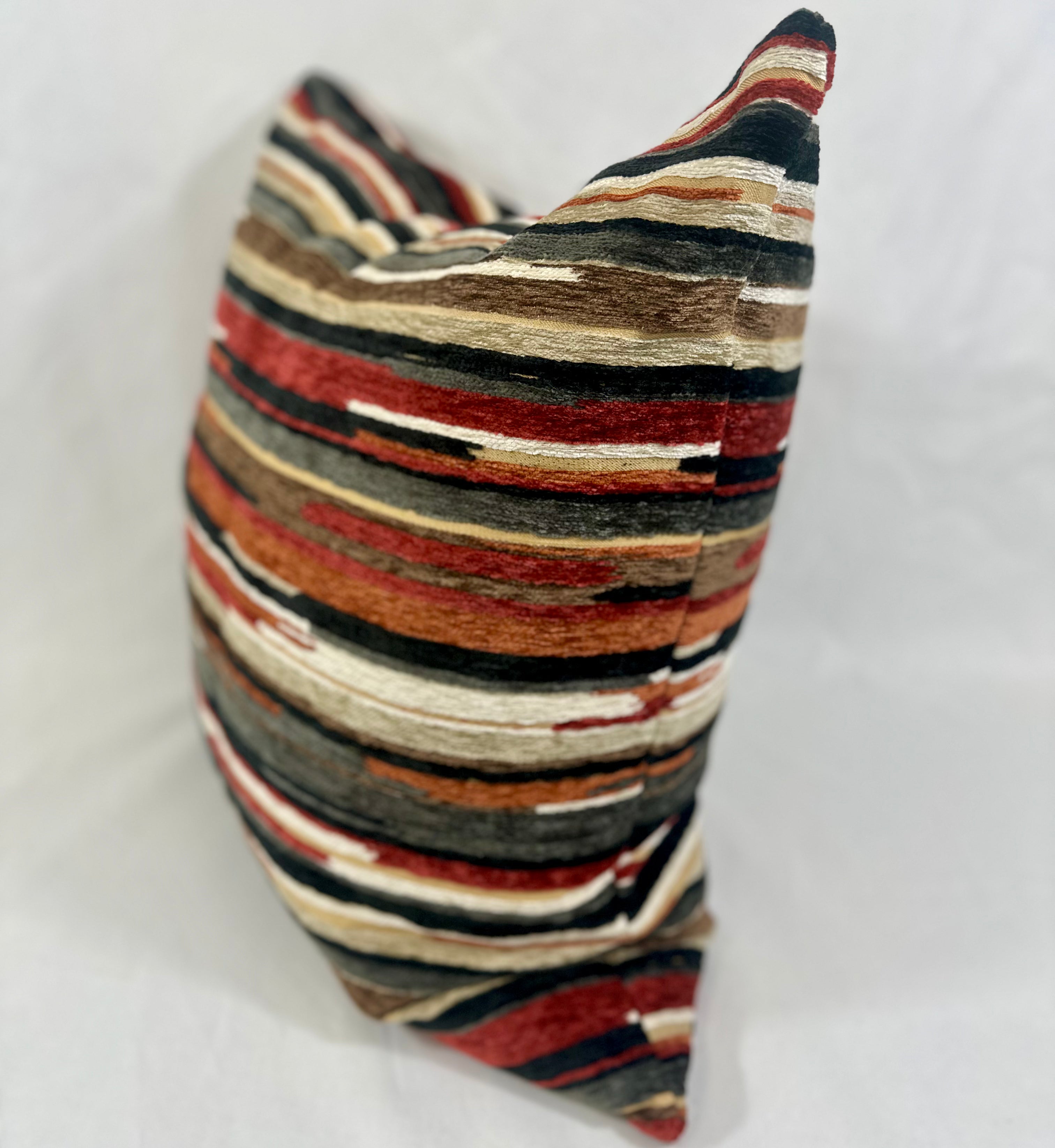 Luxury Pillow – 24" × 24" – Vivid Cayenne (Double Sided)