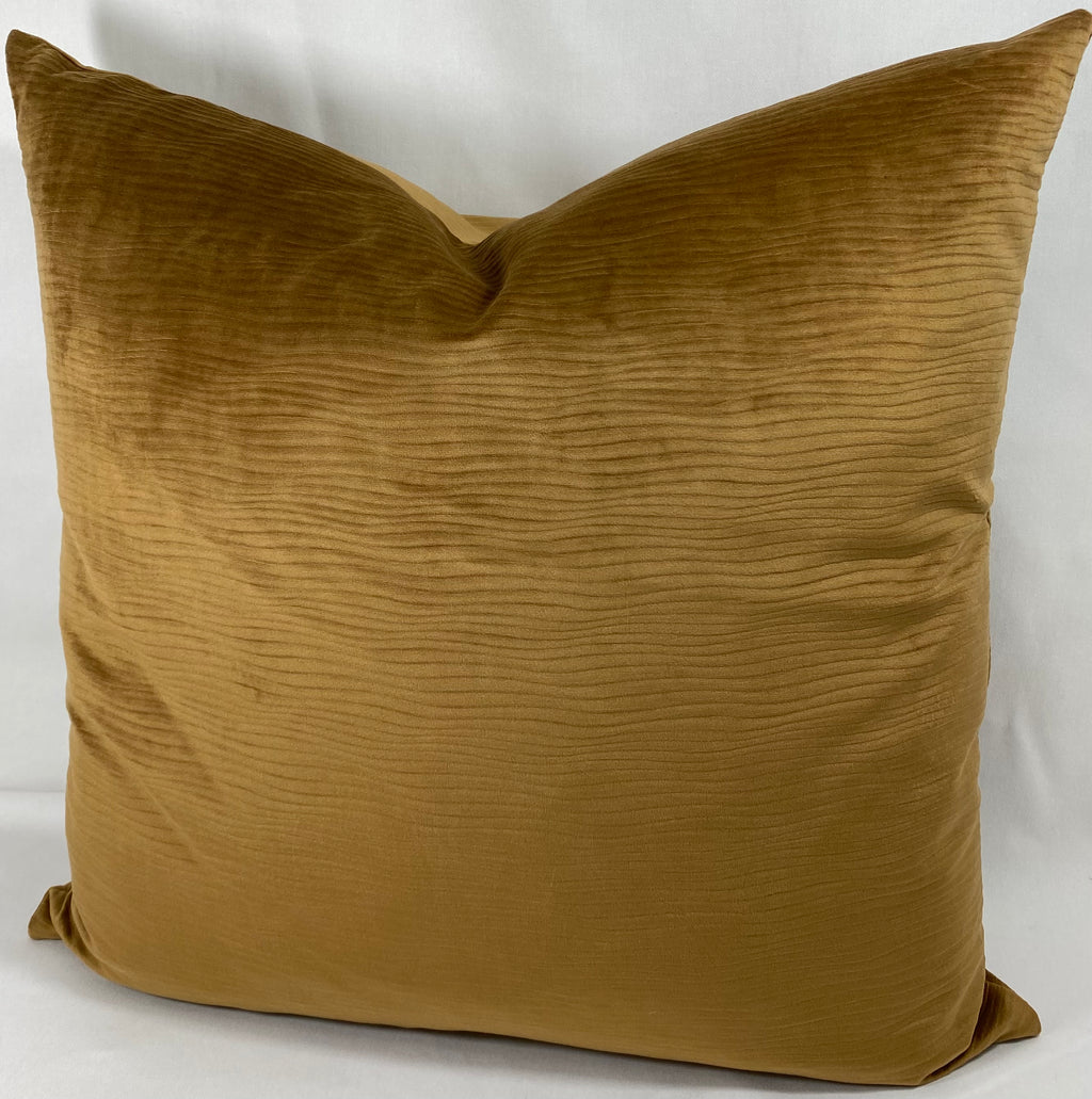Luxury Pillow – 24" × 24" – Stream Walnut