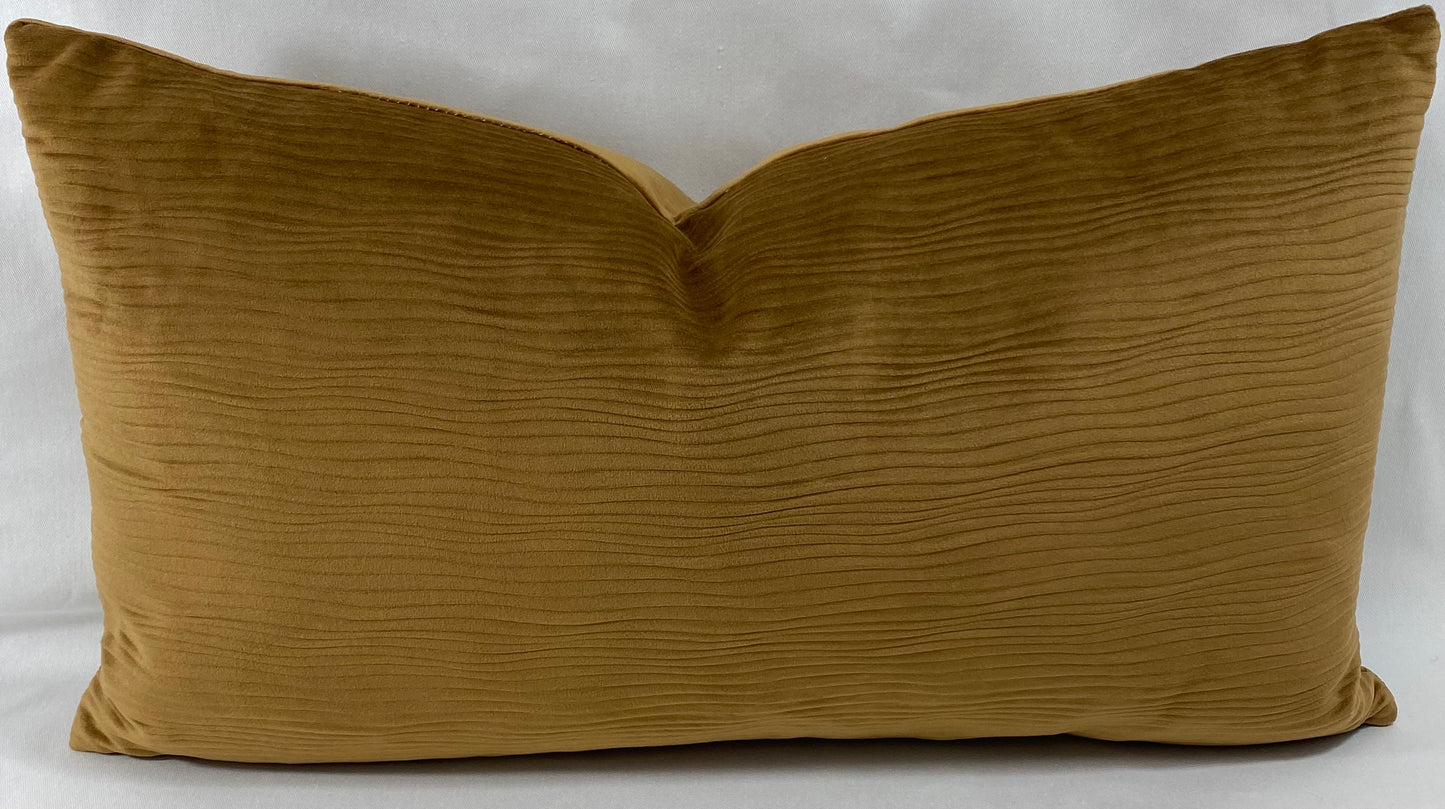 Luxury Lumbar Pillow - 24" x 14" - Stream Walnut