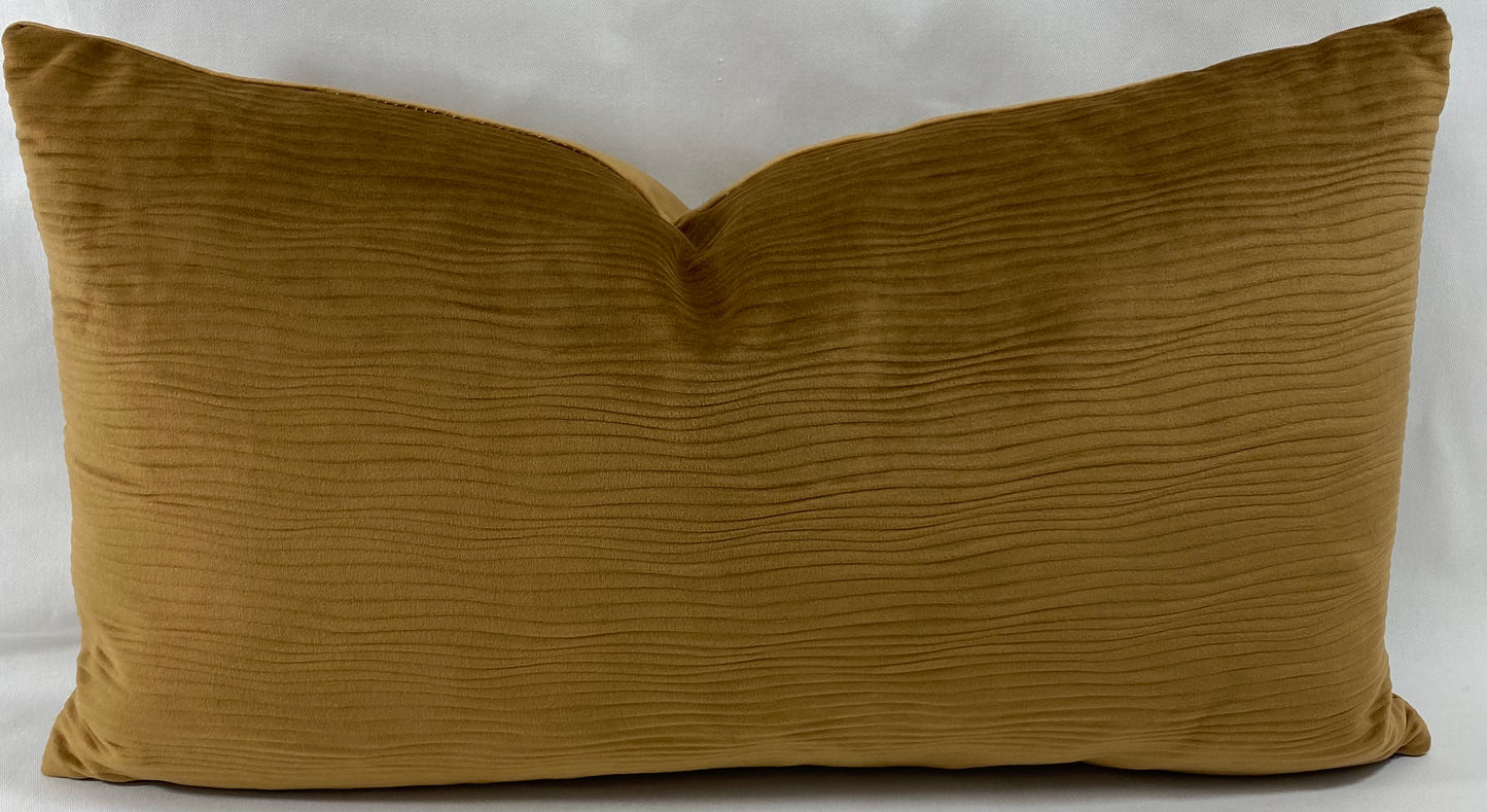 Luxury Lumbar Pillow - 24" x 14" - Stream Walnut